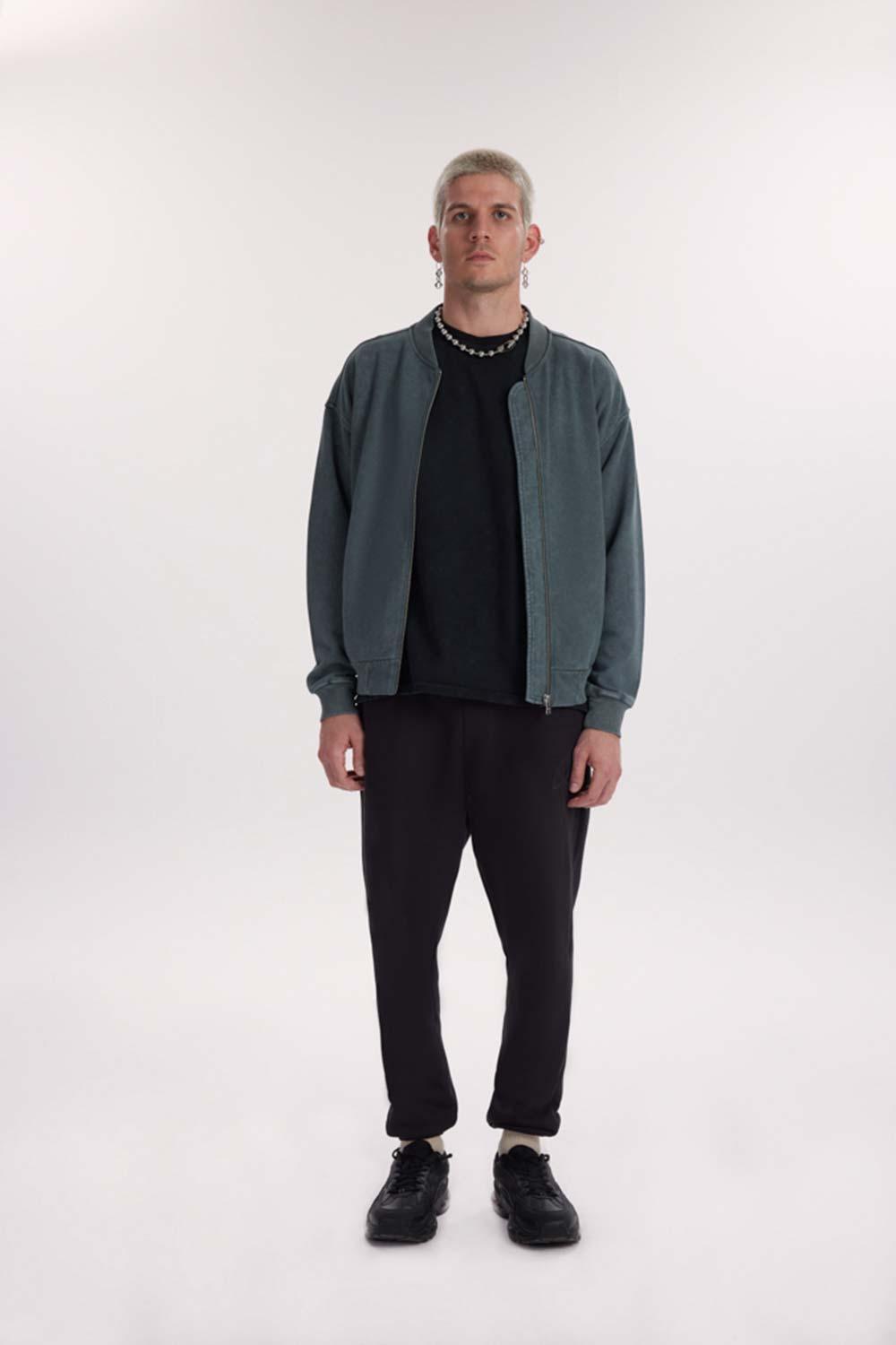 Qollanchi-Virtus Bomber - Washed Green-Ceket-1-Milagron.com