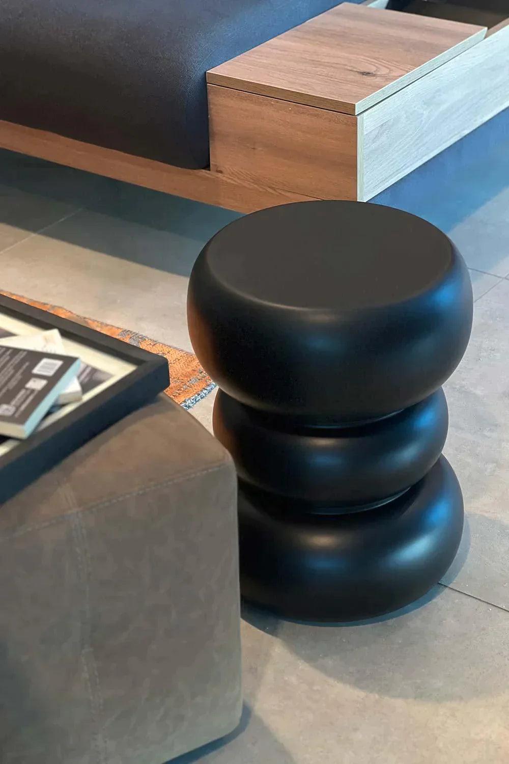 Raika Studio-Nutt Black Stool-Sehpa-2-Milagron.com