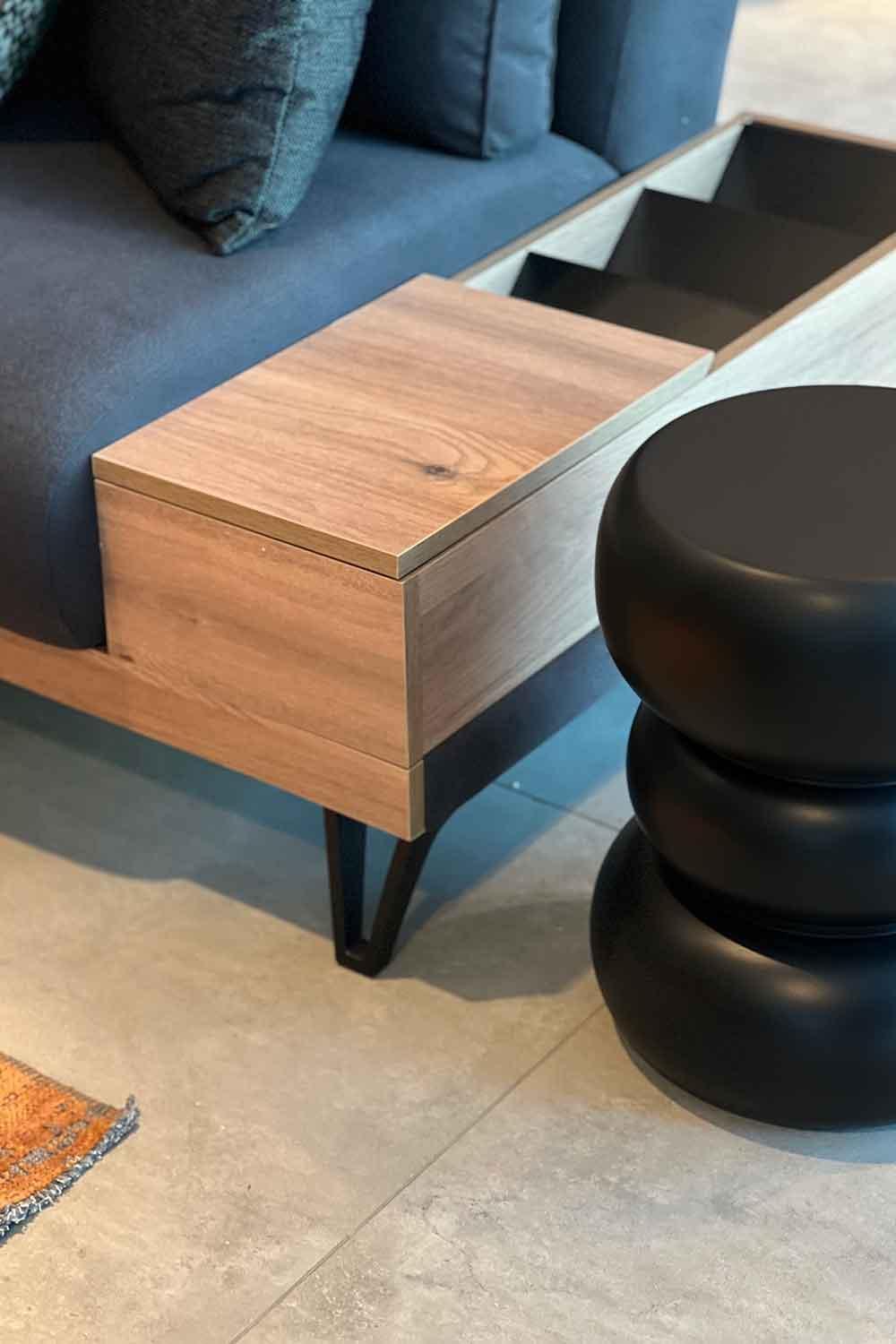 Raika Studio-Nutt Black Stool-Sehpa-4-Milagron.com
