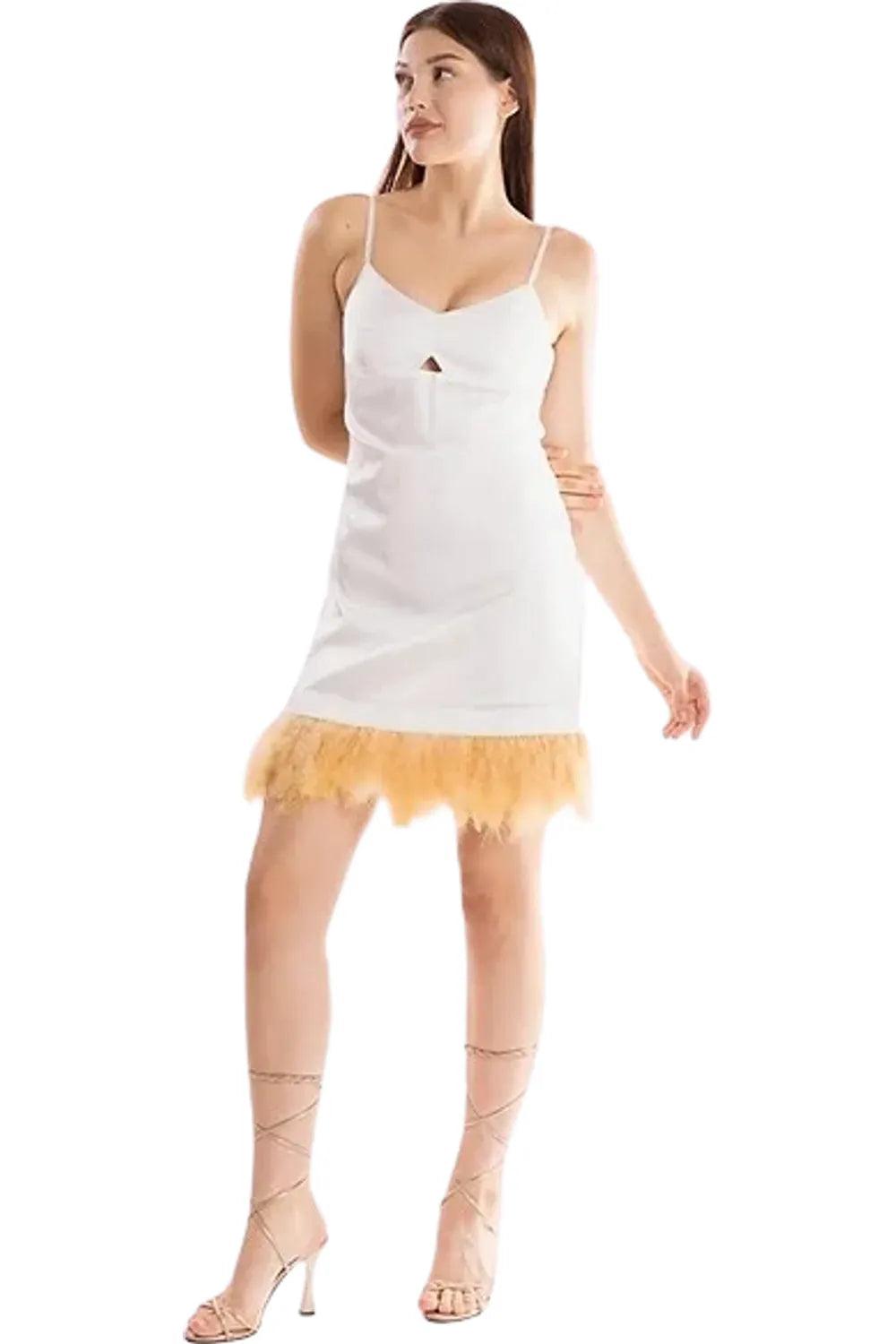 Ramme-Jivy Fur Dress V3-Elbise-2-Milagron.com