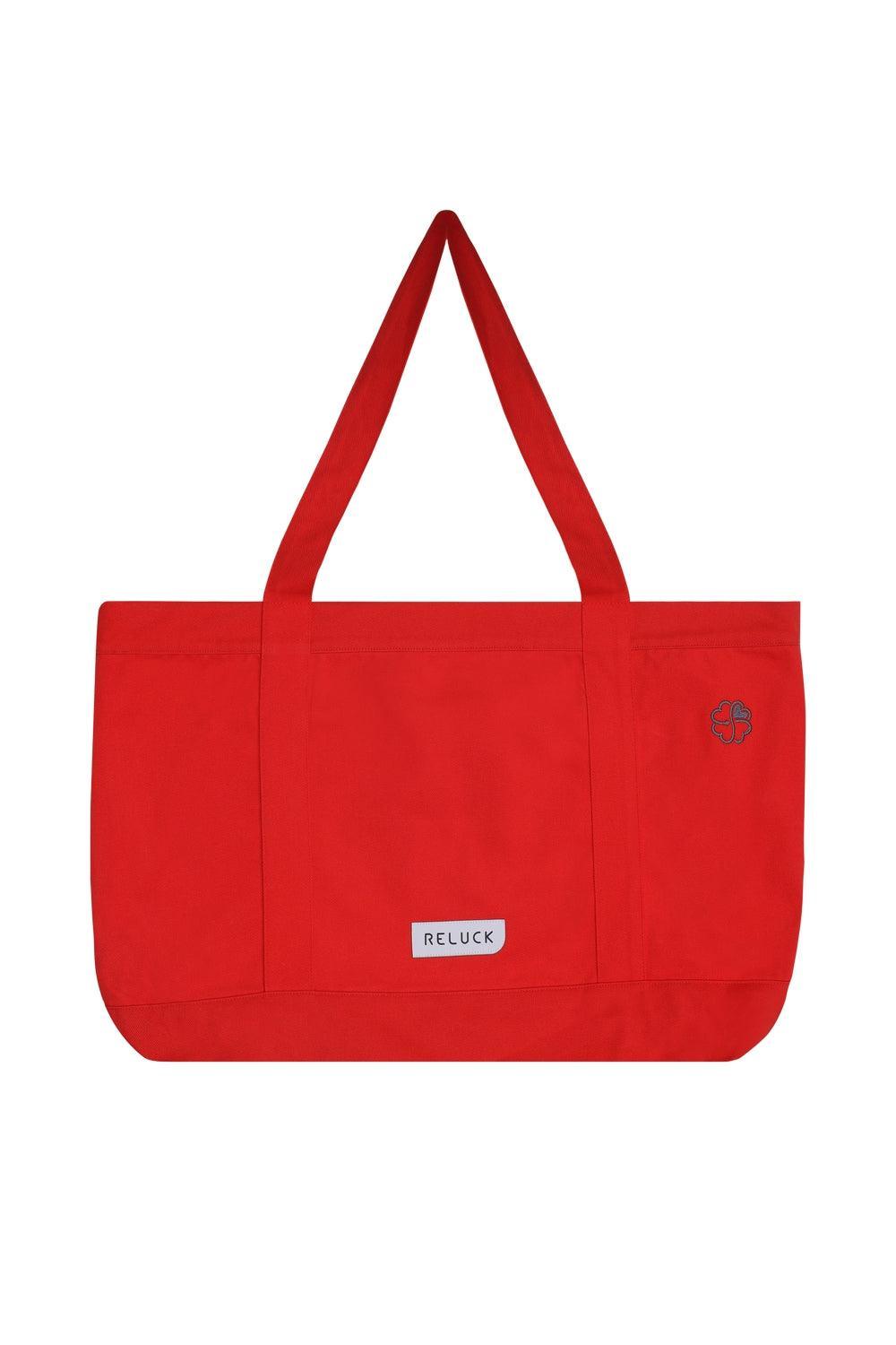 Reluck-%100 Recycled Big Tote Bag-Bez Çanta-1-Milagron.com