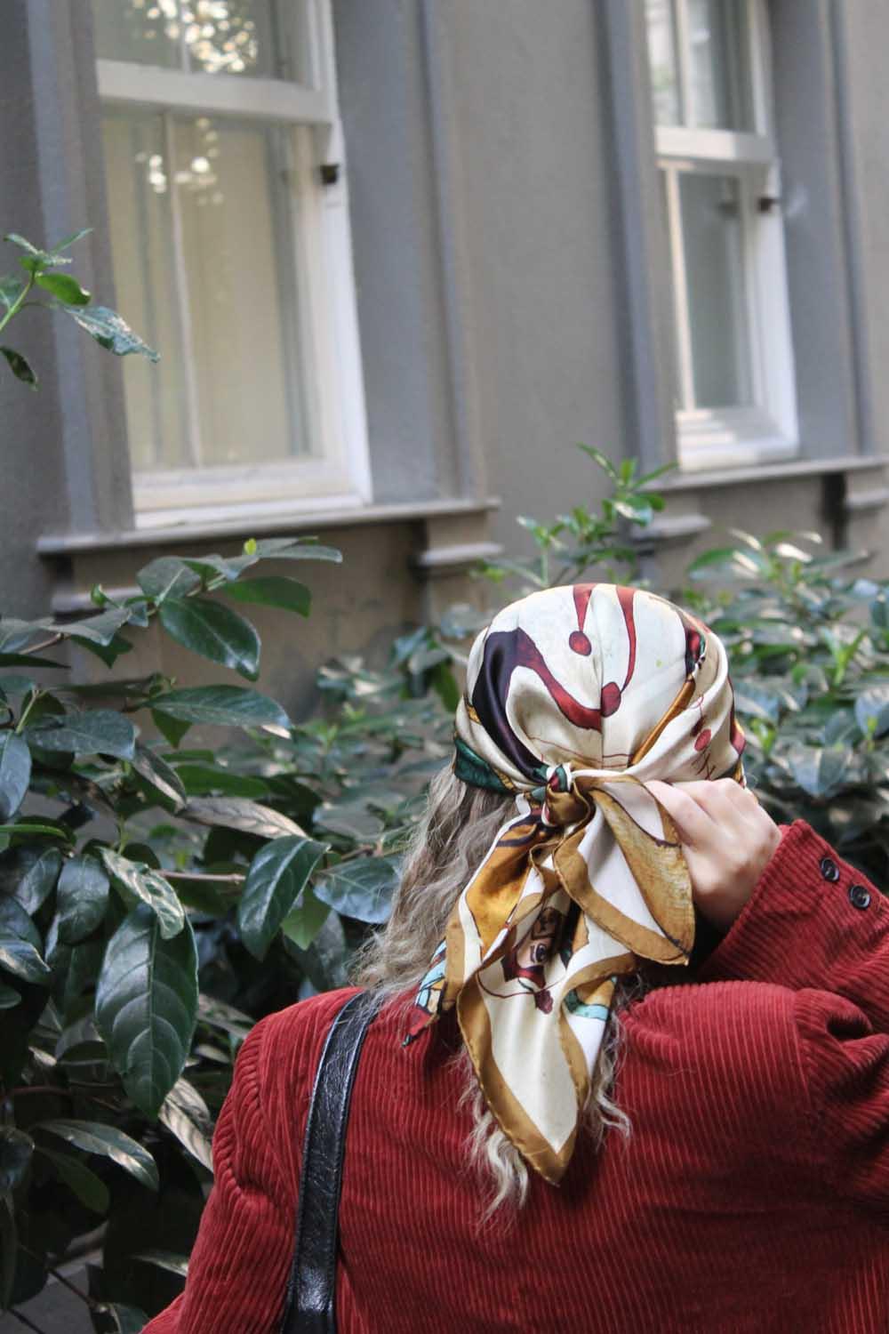 Ruksstore-Casanova İpek İllüstrasyon Eşarp Fular-Şal & Fular-5-Milagron.com