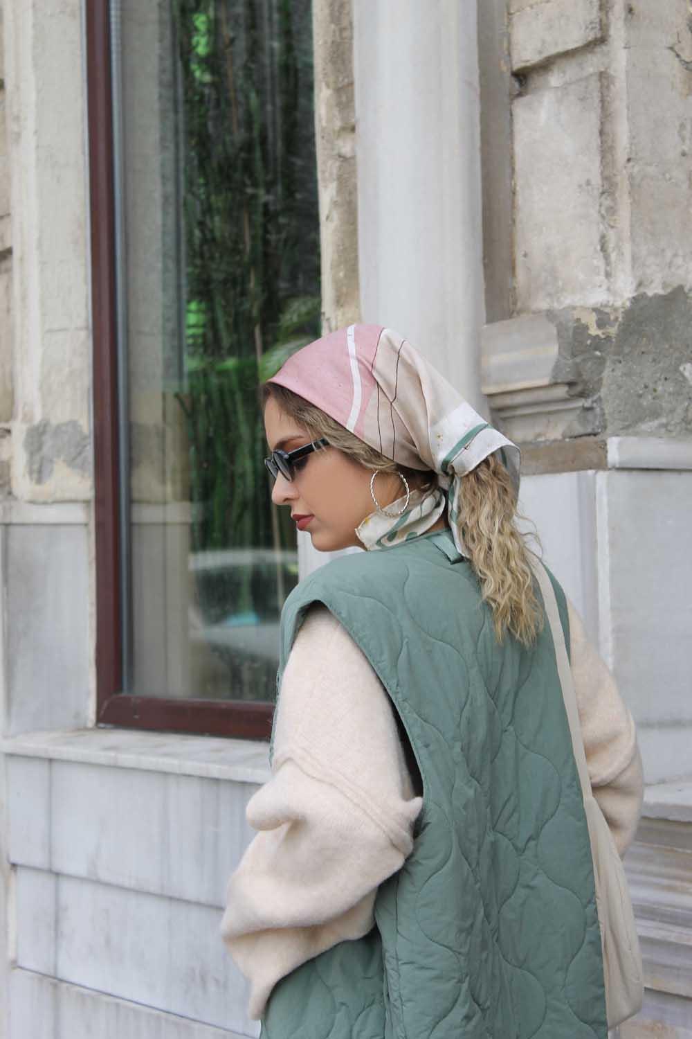 Ruksstore-Garden İpek İllüstrasyon Eşarp Fular-Şal & Fular-4-Milagron.com