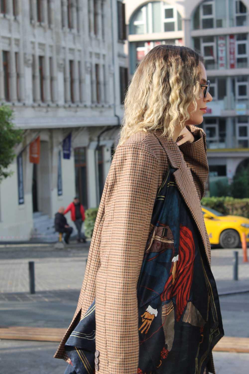 Ruksstore-Gentlamen İpek İllüstrasyon Eşarp Fular-Şal & Fular-4-Milagron.com