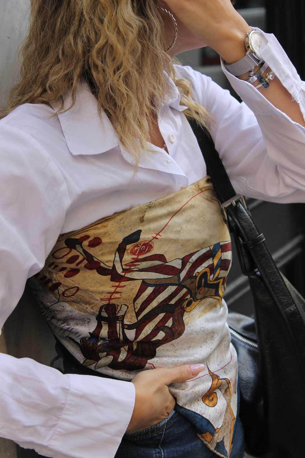 Ruksstore-Horse İpek İllüstrasyon Eşarp Fular-Şal & Fular-4-Milagron.com