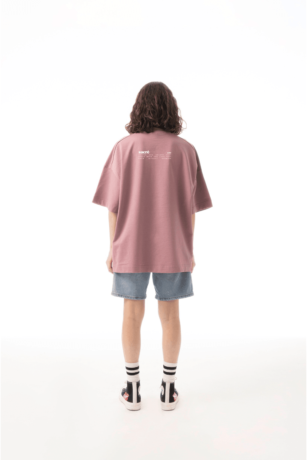 Sacré-Solid Purple Stone Tee-T-Shirts-5-Milagron.com