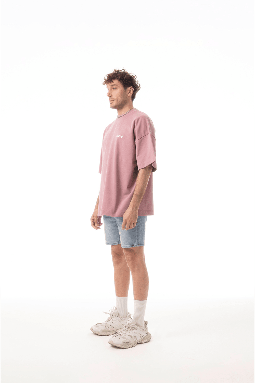 Sacré-Solid Purple Stone Tee-T-Shirts-6-Milagron.com