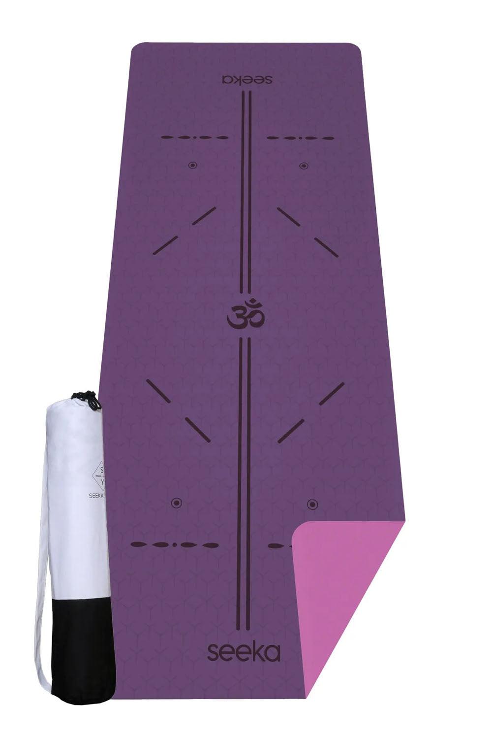 Seeka Yoga-Stüdyo Serisi TPE Yoga Mat - Mor-Yoga Matı-1-Milagron.com