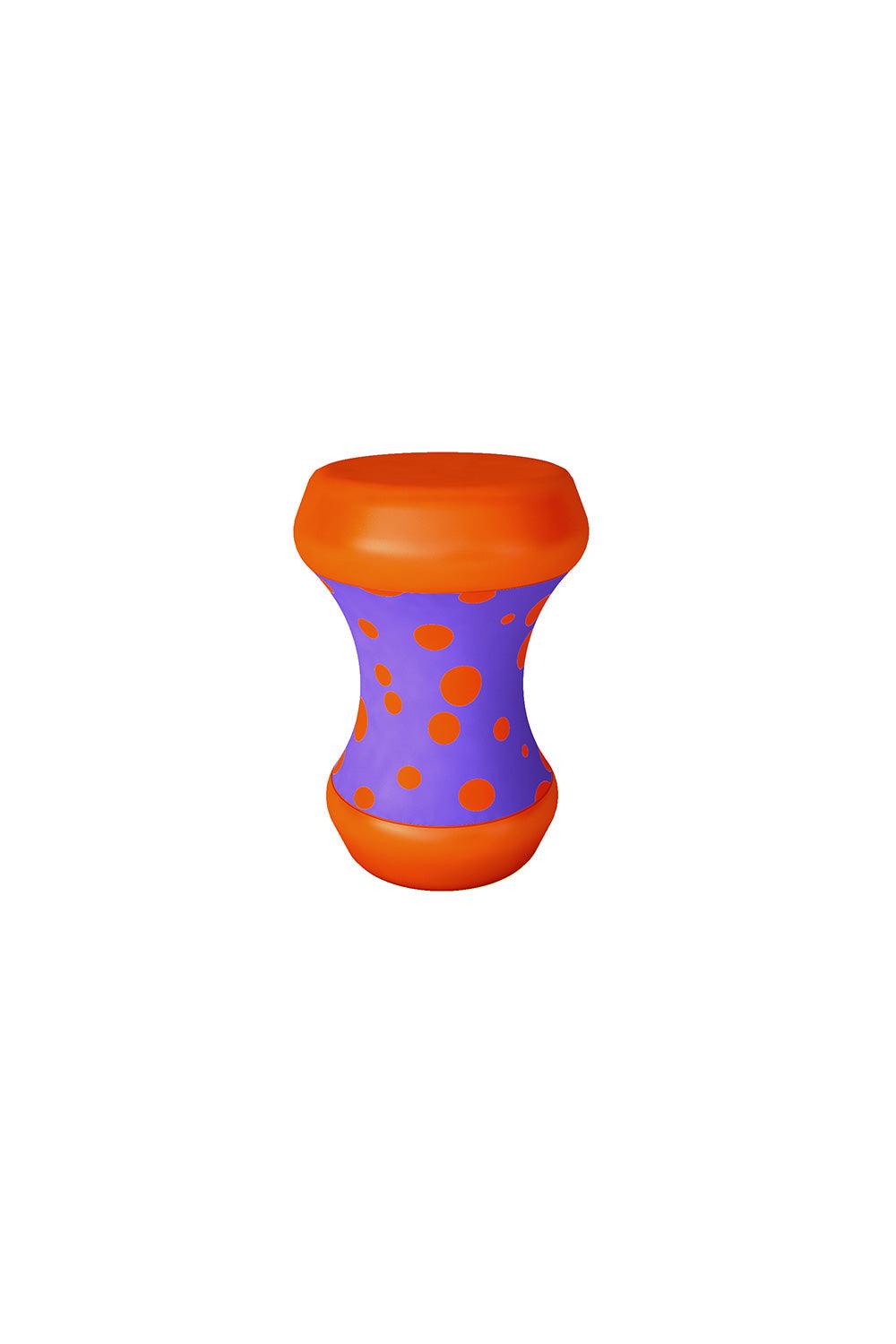 Sodd Design-Boom Bom Sehpa Lila-Turuncu Puantiye-Sehpa-1-Milagron.com