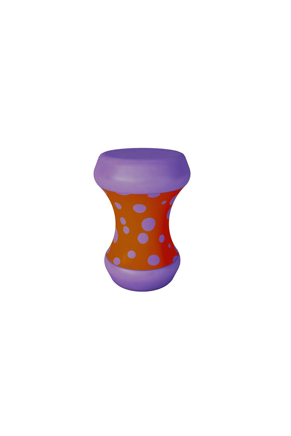 Sodd Design-Boom Bom Sehpa Turuncu-Lila Puantiye-Sehpa-1-Milagron.com