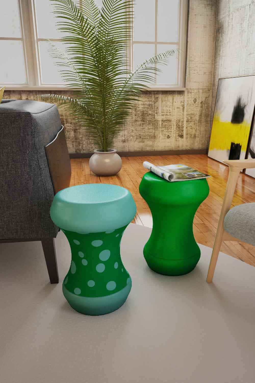 Sodd Design-Boom Bom Sehpa Yeşil-Turkuaz Puantiye-Sehpa-2-Milagron.com