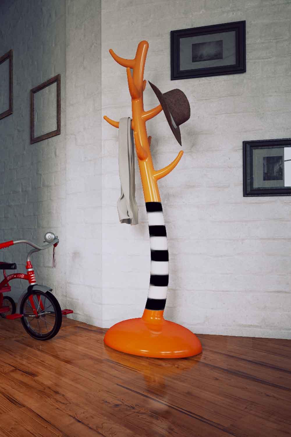 Sodd Design-Crooked Turuncu-Askılık-2-Milagron.com