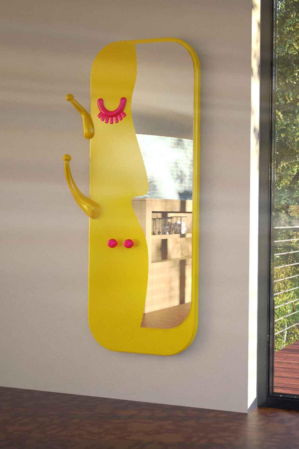 Sodd Design-Face to Face M Sarı-Ayna-2-Milagron.com