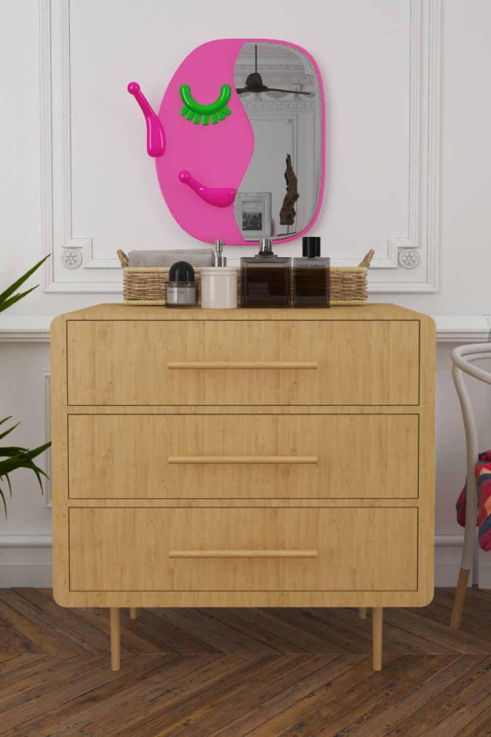 Sodd Design-Face to Face S Pembe-Ayna-2-Milagron.com