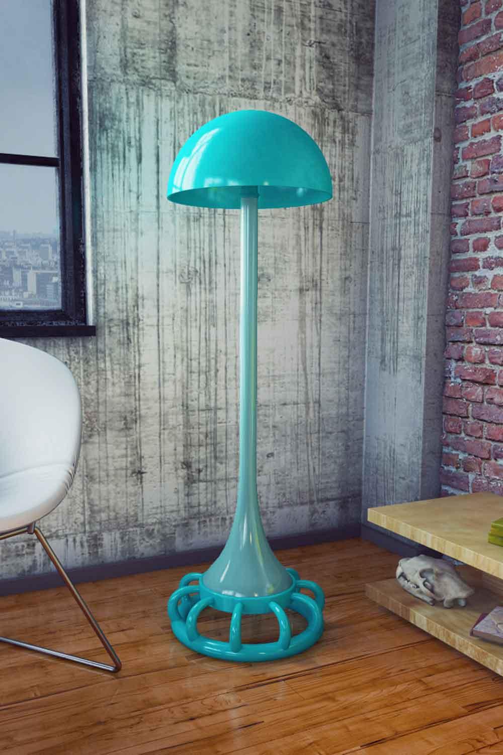 Sodd Design-Jellyfish Turkuaz-Lambader-2-Milagron.com