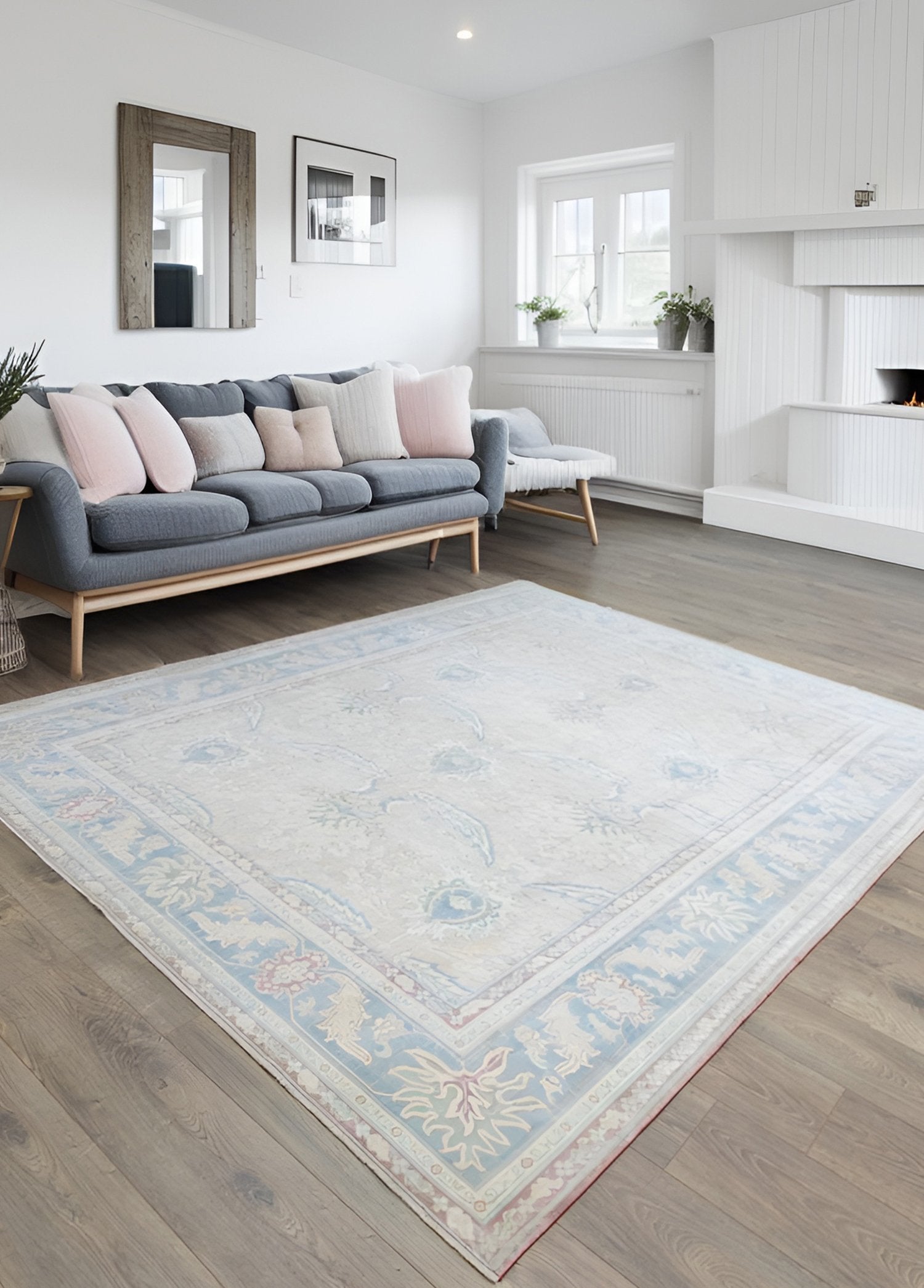 Soho Antiq-Adal Rustik Desenli El Dokuma Yün Halı 217x275 Cm-Halı-2-Milagron.com