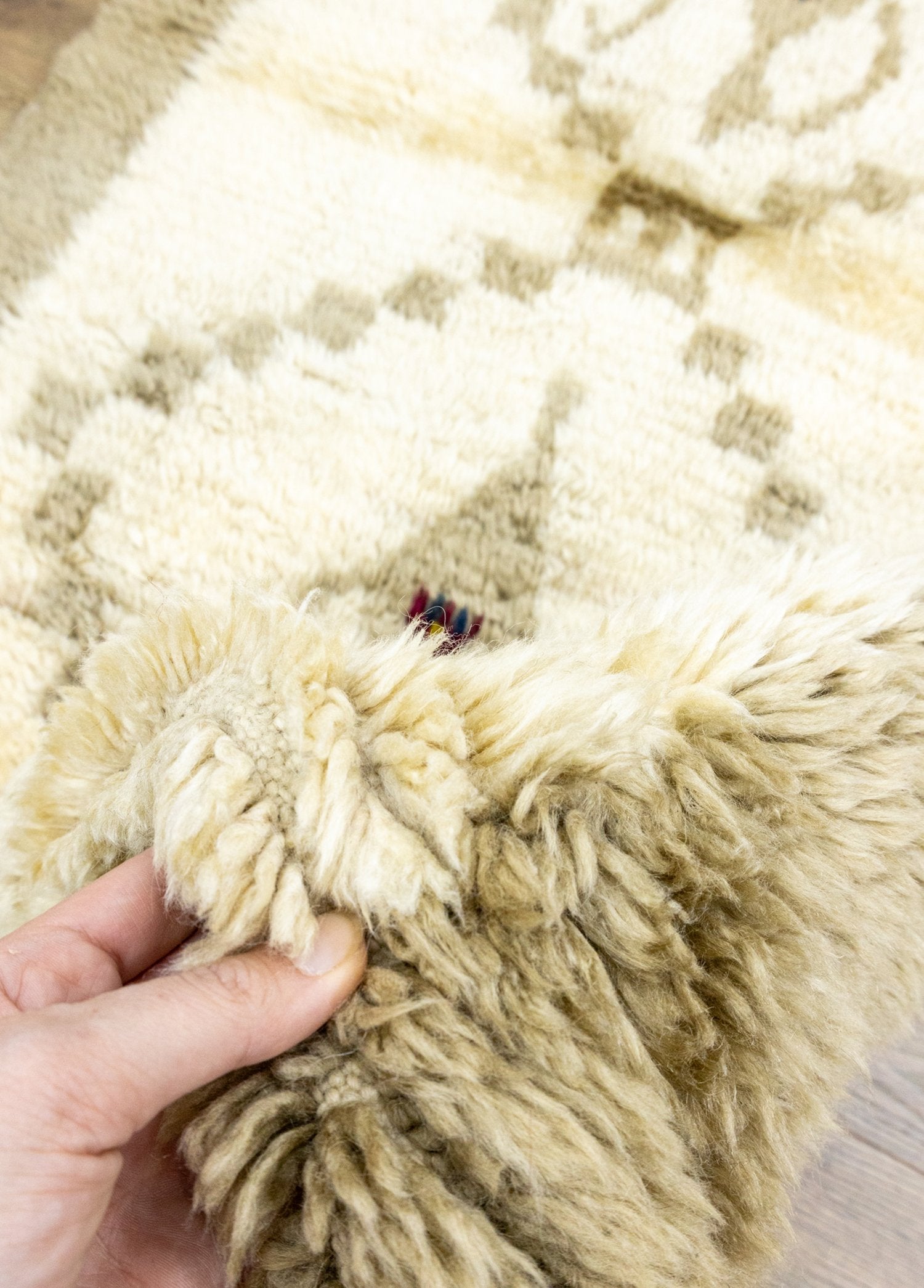 Soho Antiq-Aksel Rustik Desenli El Dokuma Shaggy Halı 107x161 Cm-Halı-4-Milagron.com