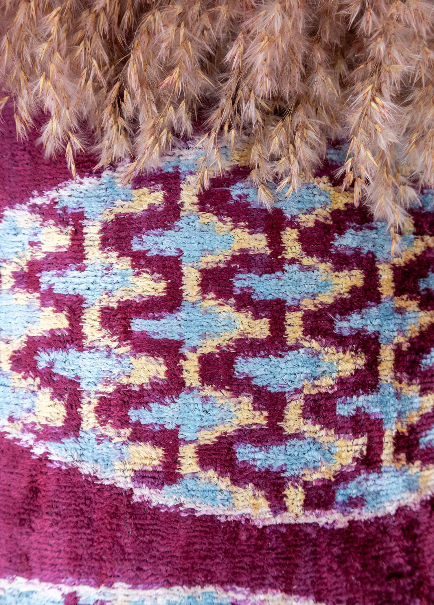 Soho Antiq-Alaz Balık Desenli Kadife İkat Kırlent 40x60 Cm-Yastık-3-Milagron.com