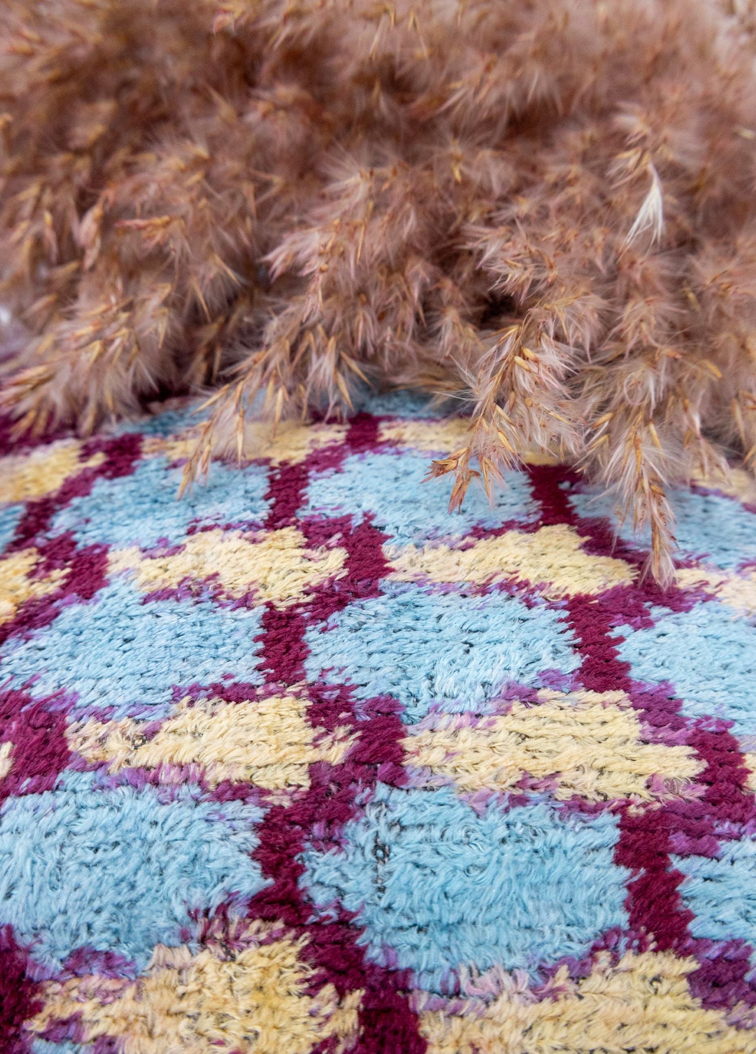 Soho Antiq-Alaz Balık Desenli Kadife İkat Kırlent 40x60 Cm-Yastık-4-Milagron.com