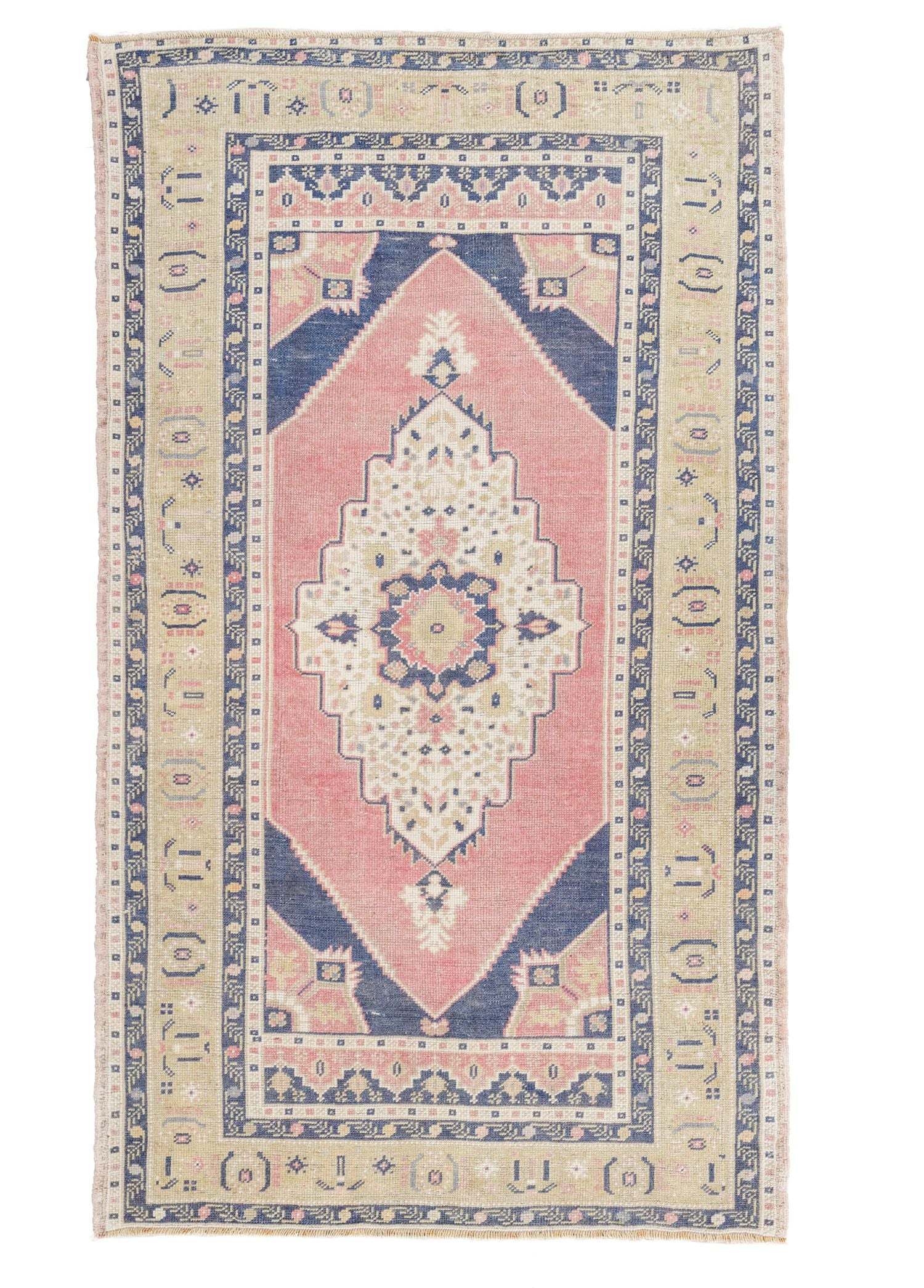 Soho Antiq-Anka El Dokuma Yünlü Taşpınar Halısı 111x191 Cm-Halı-1-Milagron.com