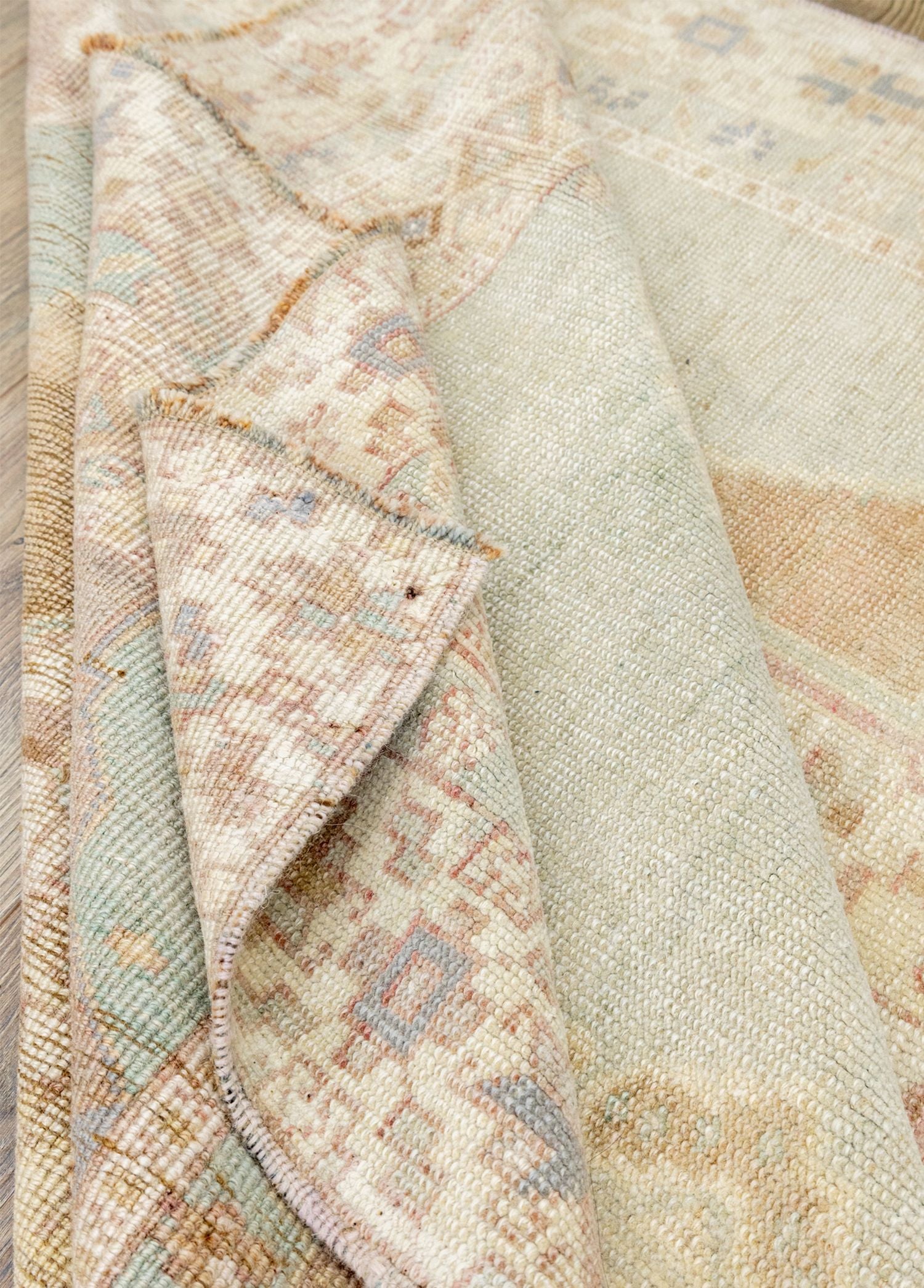 Soho Antiq-Anver Yöresel Taşpınar Desenli El Dokuma Yün Halı 148x285 Cm-Halı-6-Milagron.com