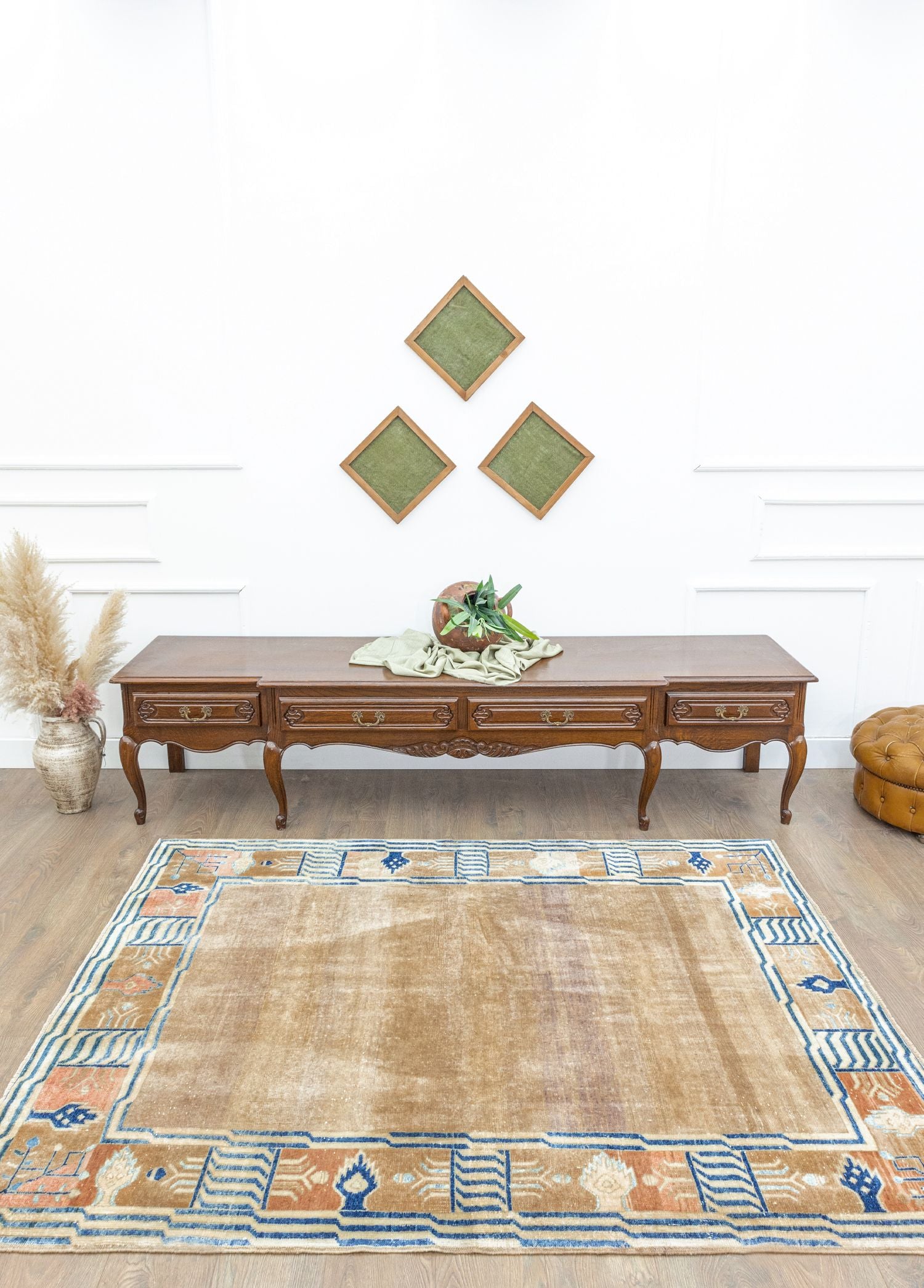 Soho Antiq-Asem El Dokuma Kahverengi Azeri Halı 159x198 Cm-Halı-2-Milagron.com