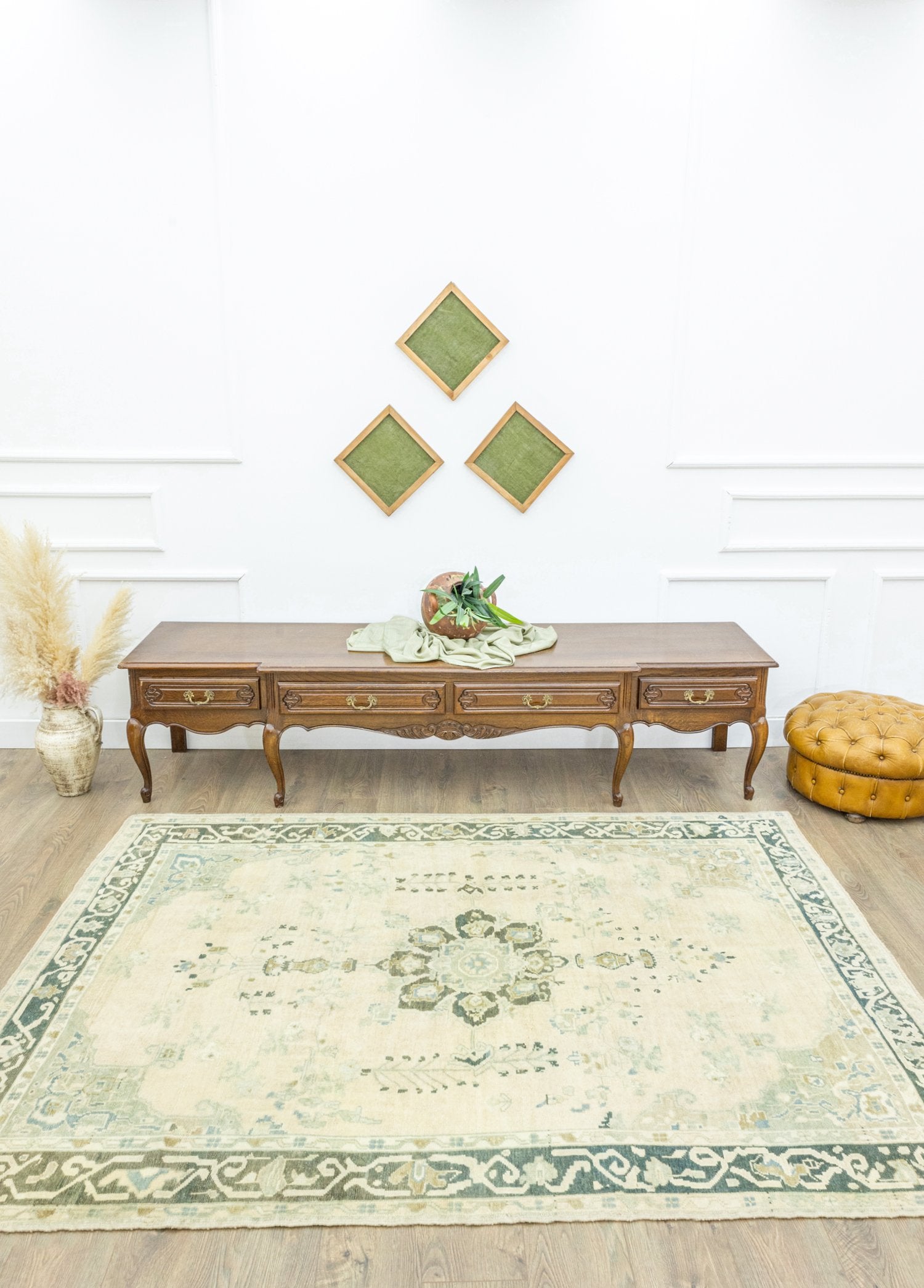 Soho Antiq-Asmira Madalyon Desenli El Dokuma Halı 170x234 Cm-Halı-2-Milagron.com