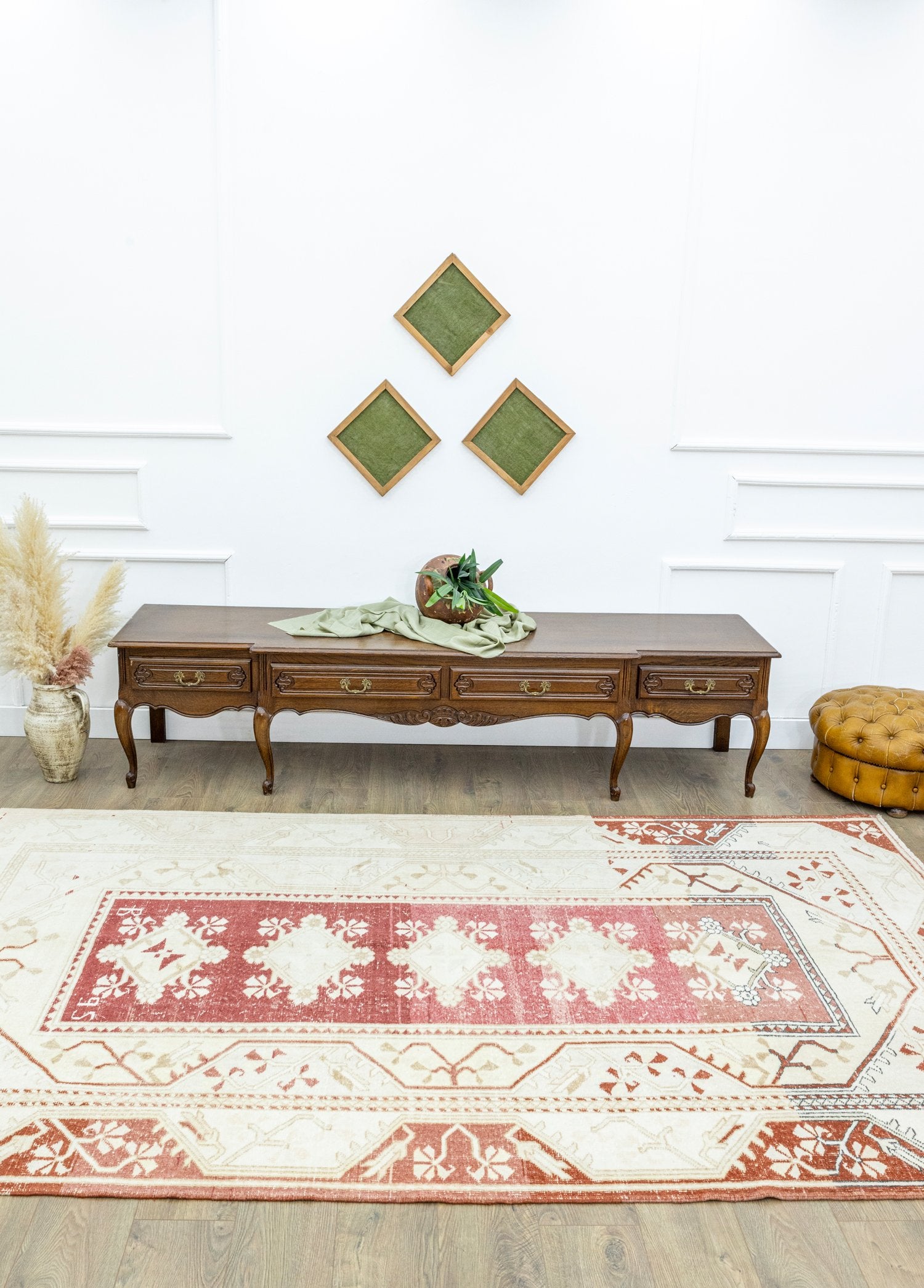 Soho Antiq-Atalan Abrajlı El Dokuma Yün Milas Halısı 182x310 Cm-Halı-2-Milagron.com