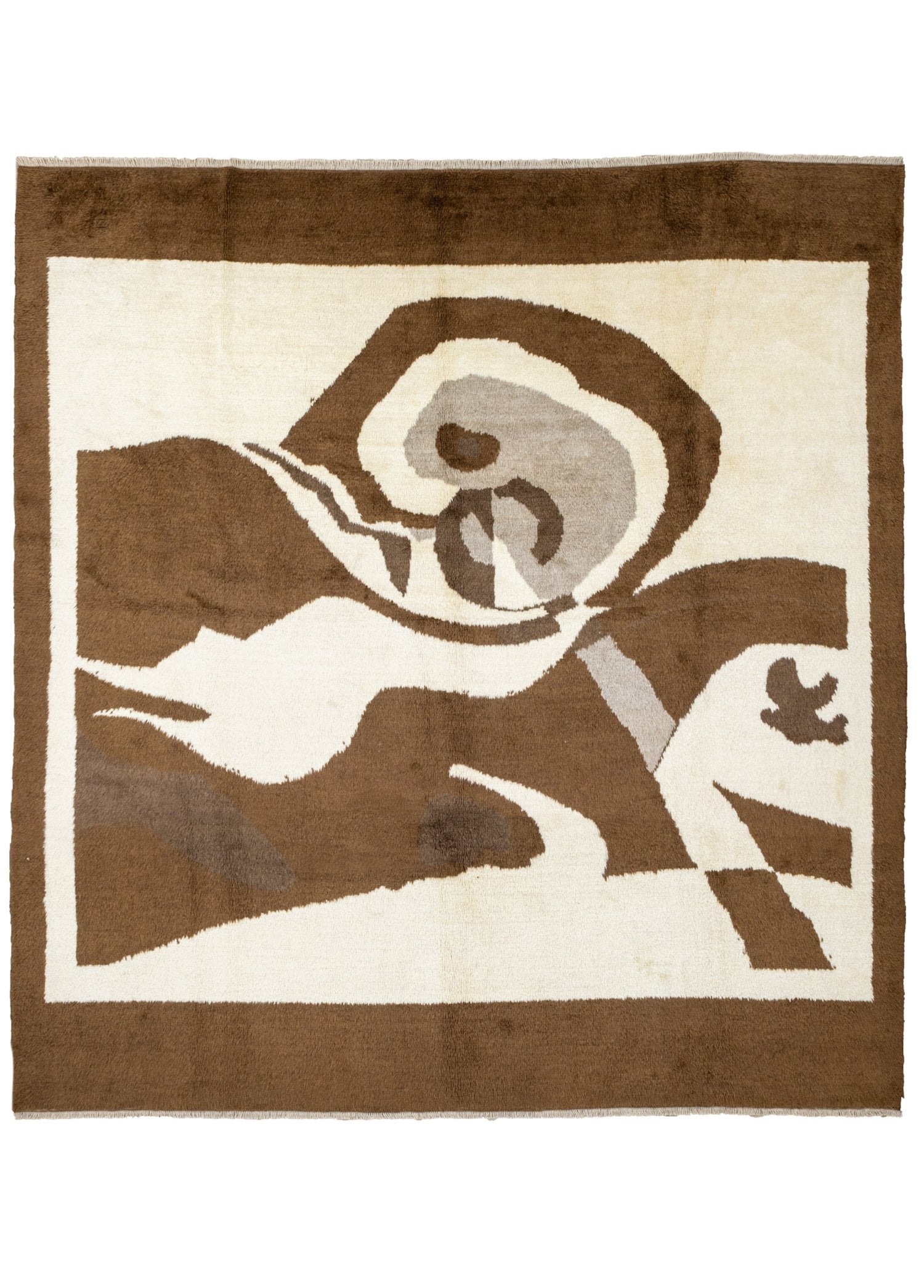 Soho Antiq-Baver Soyut Desenli El Dokuma Yün Halı 306x332 Cm-Halı-1-Milagron.com