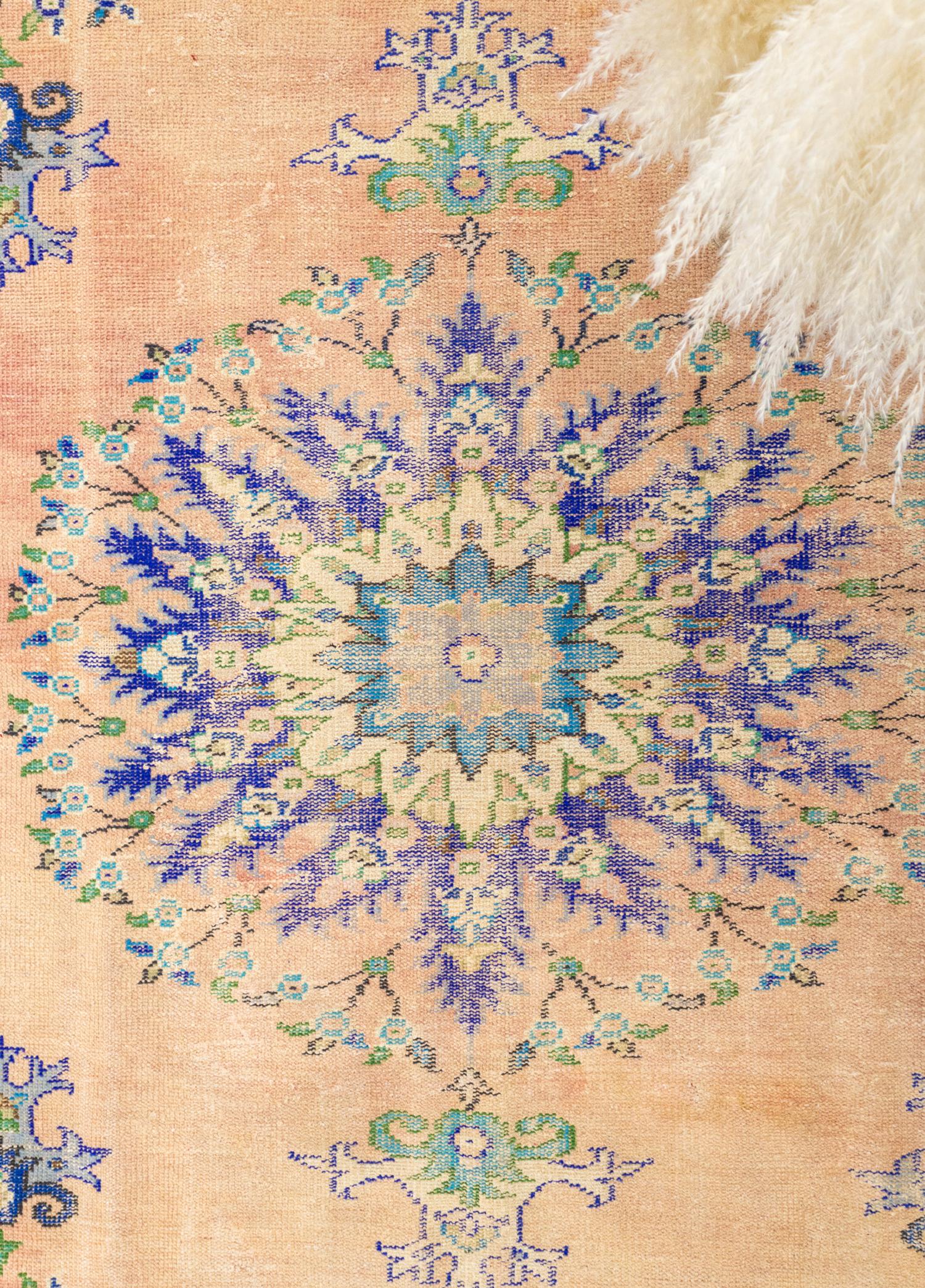 Soho Antiq-Behru Floral Desenli El Dokuma Yün Halı 181x318 Cm-Halı-3-Milagron.com