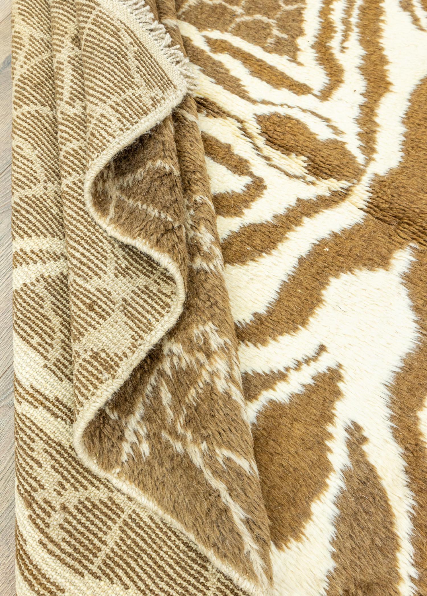 Soho Antiq-Belen Soyut Tasarımlı El Dokuma Shaggy Halı 167x232 Cm-Halı-6-Milagron.com