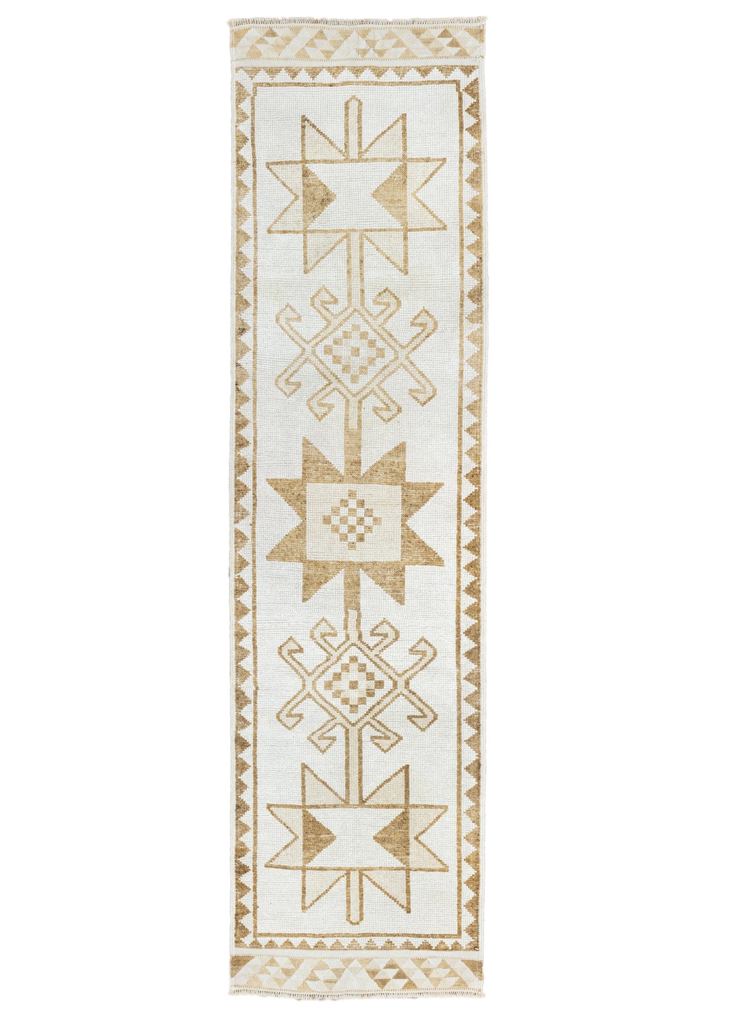 Soho Antiq-Beydalı İlkel Desenli El Dokuma Herki Yolluk 100x380 Cm-Halı-1-Milagron.com