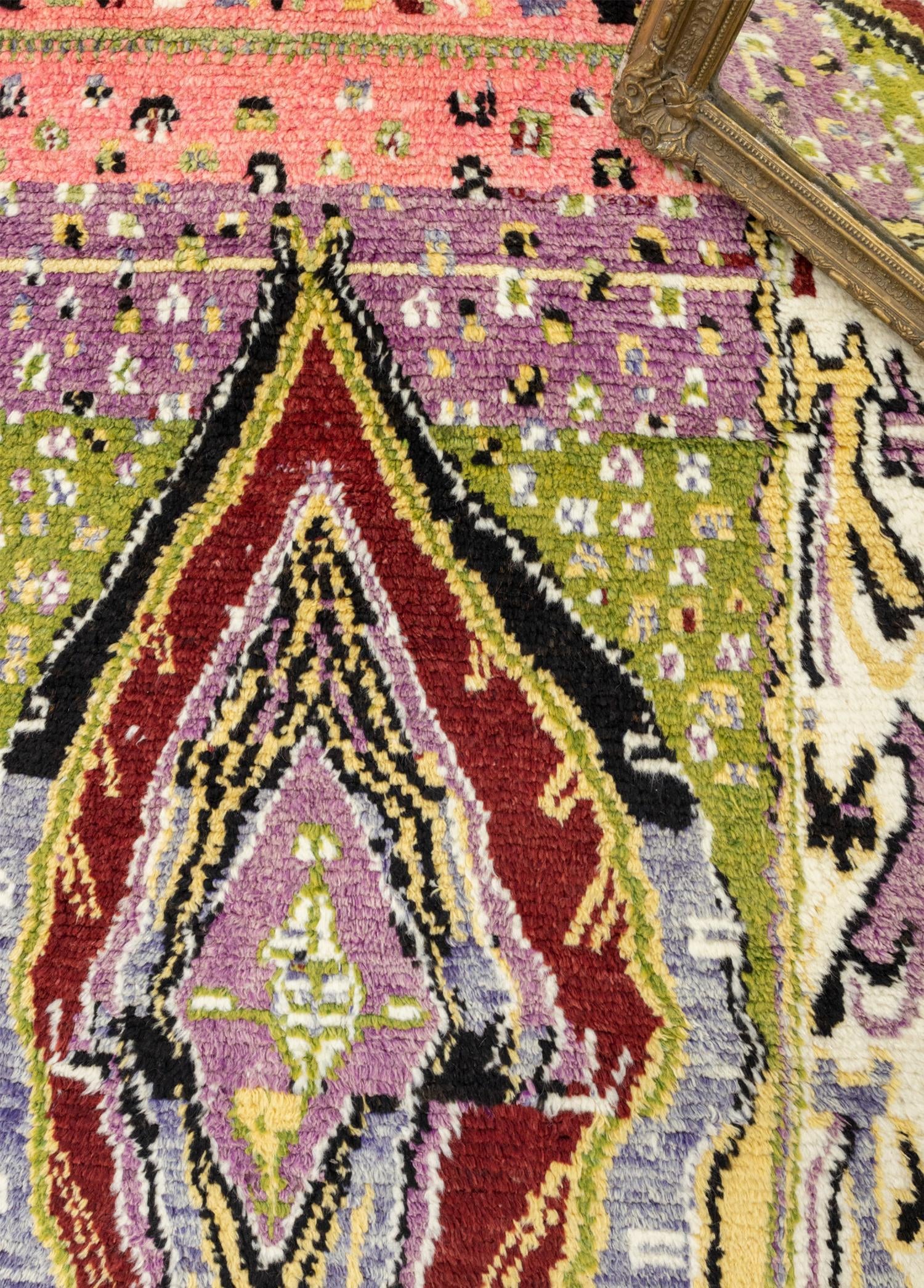 Soho Antiq-Bige İlkel Desenli El Dokuma Yün Halı 116x234 Cm-Halı-3-Milagron.com