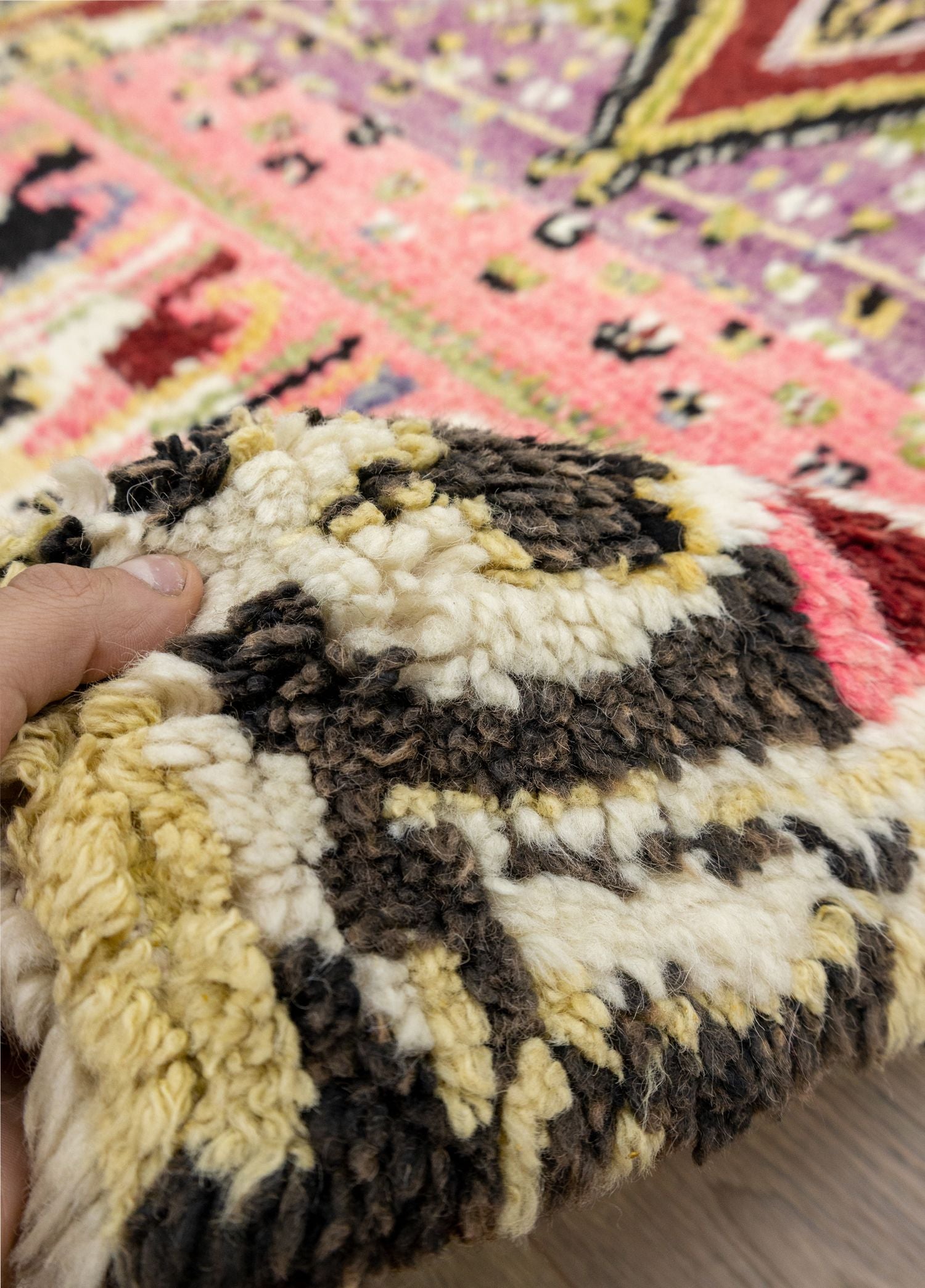 Soho Antiq-Bige İlkel Desenli El Dokuma Yün Halı 116x234 Cm-Halı-4-Milagron.com