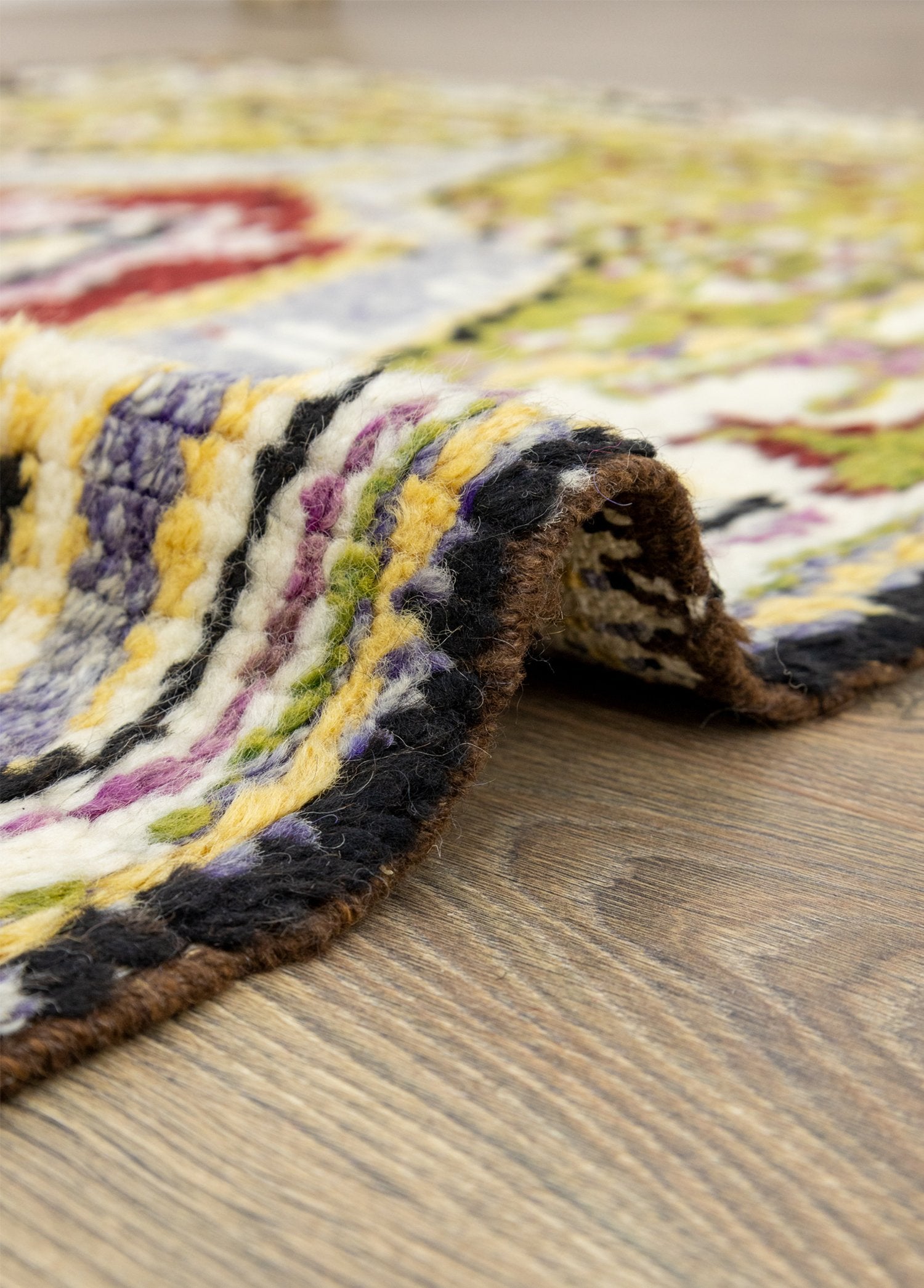 Soho Antiq-Bige İlkel Desenli El Dokuma Yün Halı 116x234 Cm-Halı-5-Milagron.com