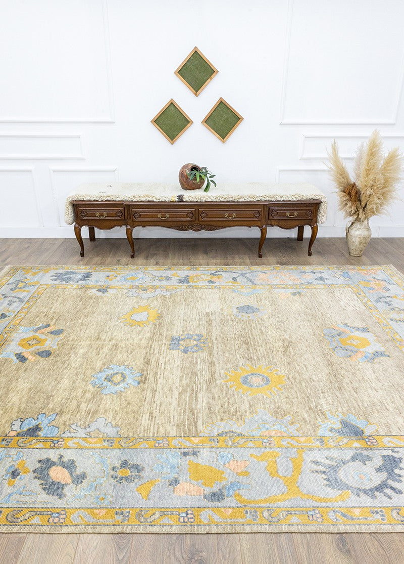 Soho Antiq-Blaundusn Bohem El Dokuma Uşak Halısı 253x344 Cm-Halı-2-Milagron.com