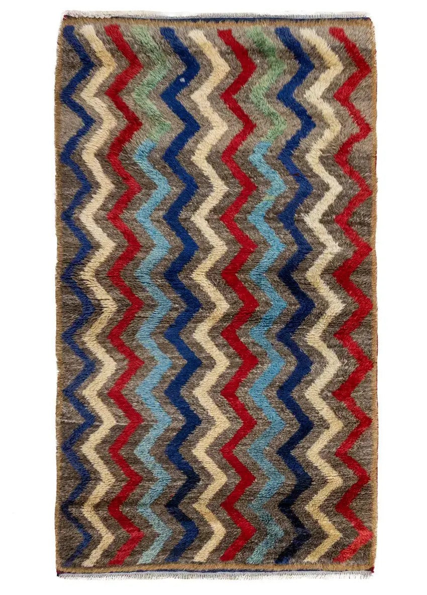 Soho Antiq-Buke Geometrik Desenli El Dokuma Yün Halı 94x160 Cm-Halı-1-Milagron.com