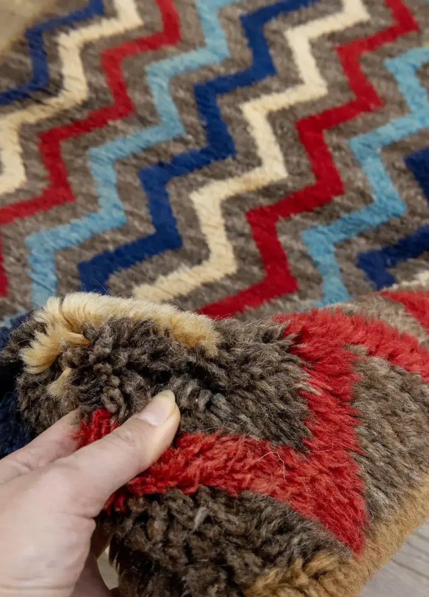 Soho Antiq-Buke Geometrik Desenli El Dokuma Yün Halı 94x160 Cm-Halı-3-Milagron.com