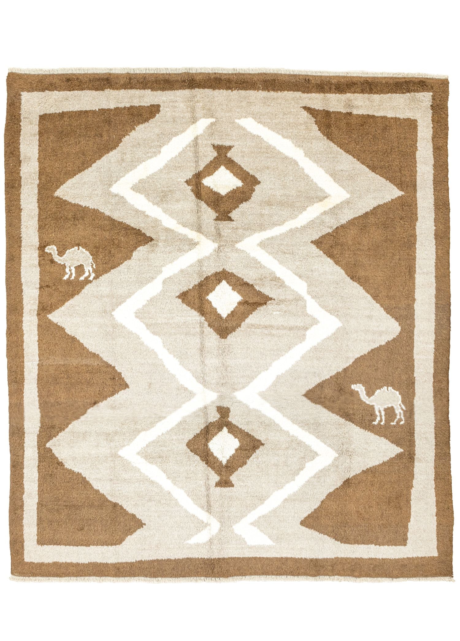 Soho Antiq-Caisa Deve Figürlü El Dokuma Moroccan Halı 269x304 Cm-Halı-1-Milagron.com