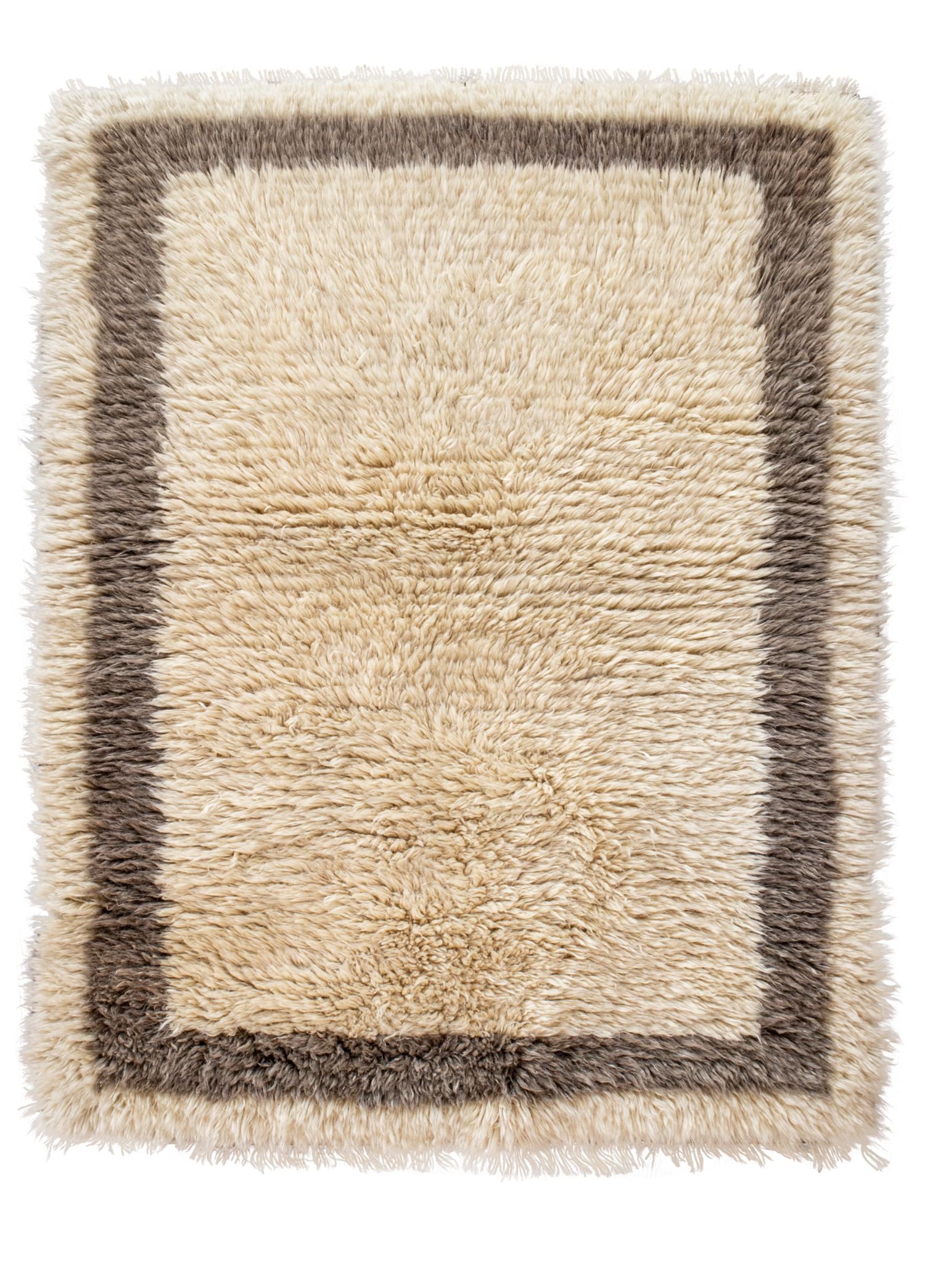 Soho Antiq-Cramy çerçeve Desenli El Dokuma Tülü Halı 120x158 Cm-Halı-1-Milagron.com