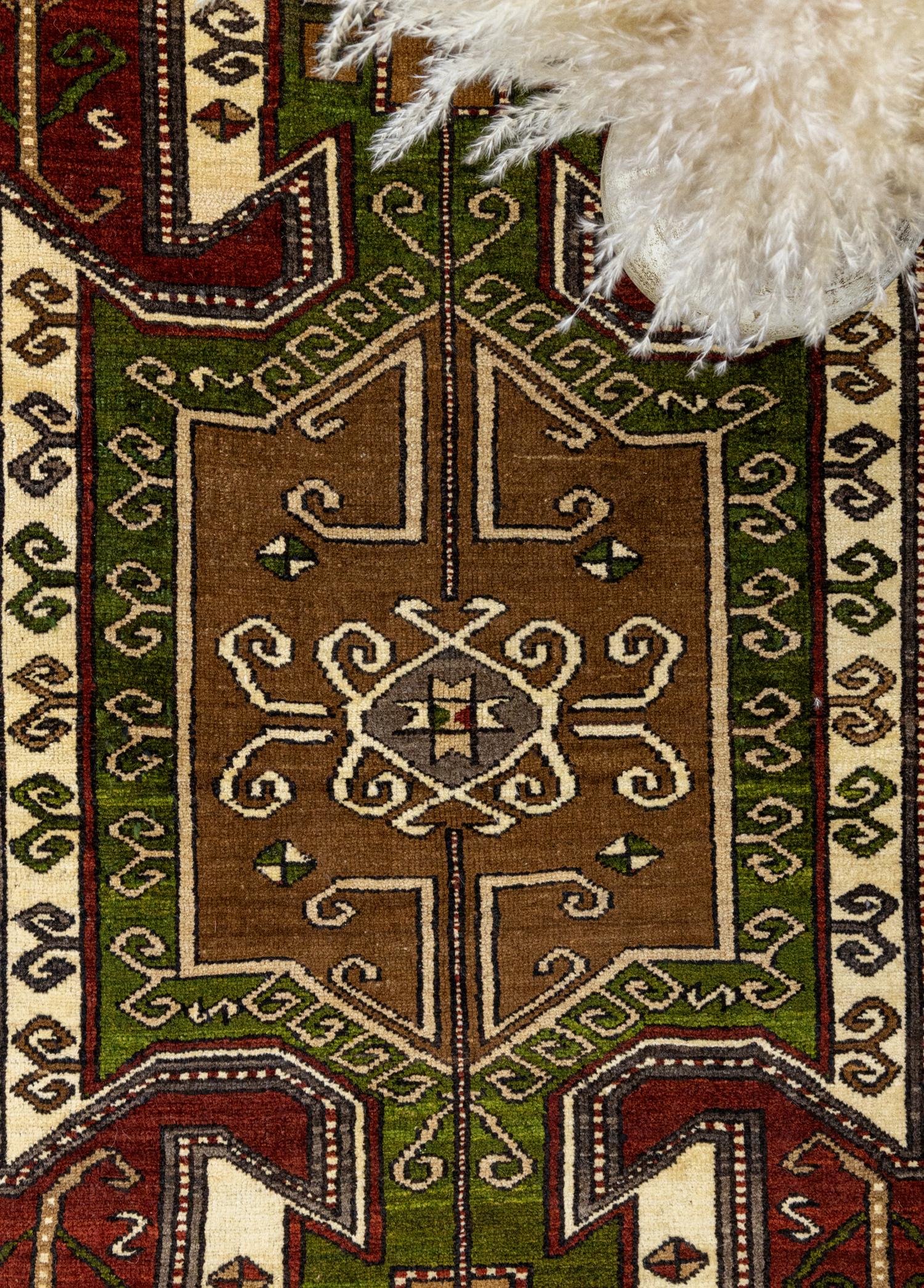 Soho Antiq-Dante Kazak Desenli El Dokuma Kars Halısı 153x235 Cm-Halı-3-Milagron.com