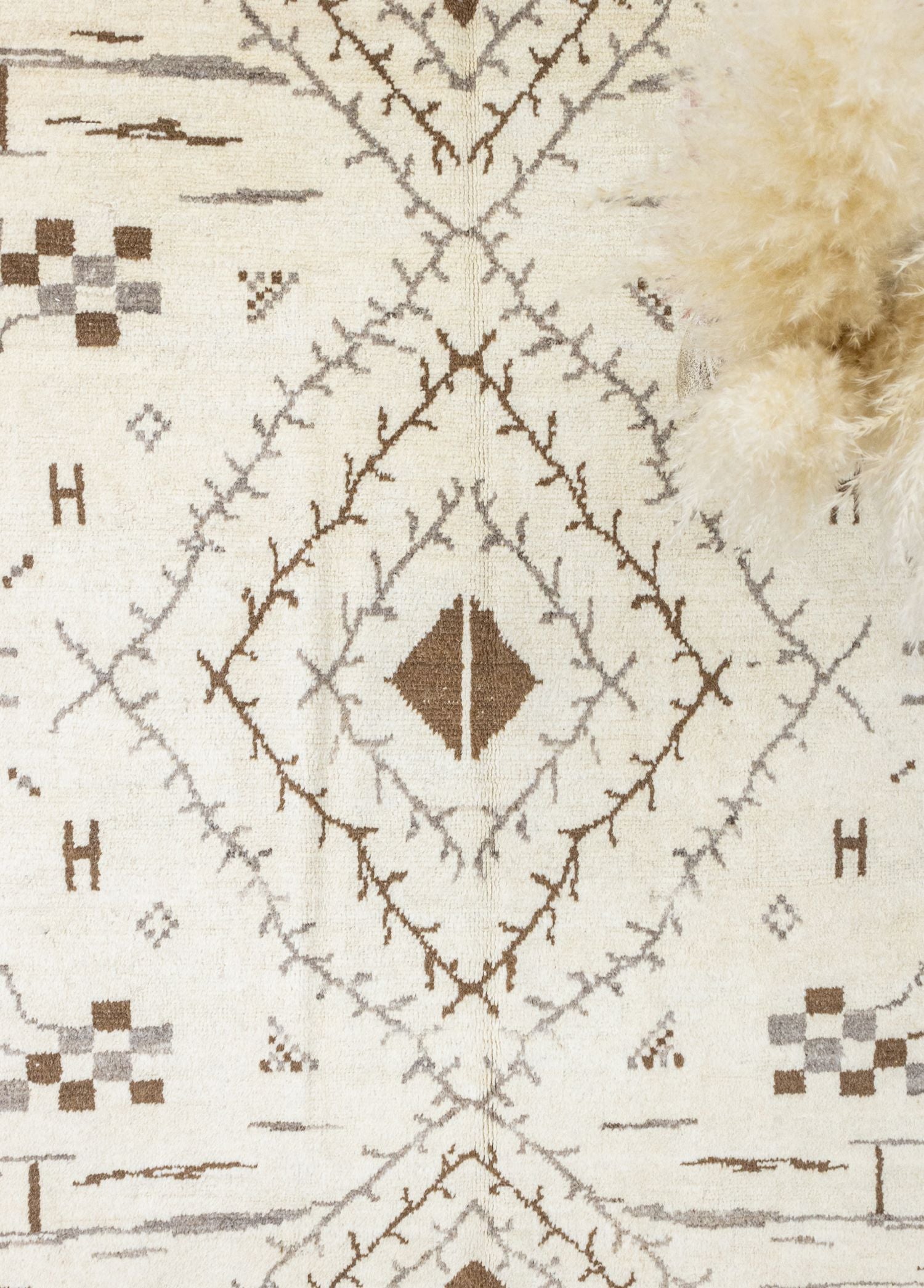 Soho Antiq-Dehri İlkel Desenli El Dokuma Tülü Halı 229x274 Cm-Halı-3-Milagron.com