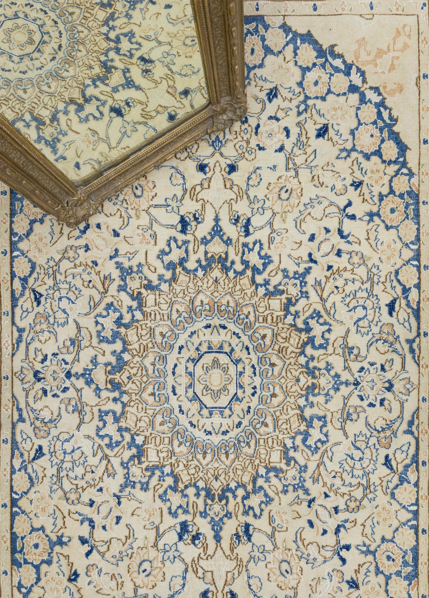 Soho Antiq-Dezful İran Madalyon Desenli El Dokuma Halı 116x190 Cm-Halı-3-Milagron.com