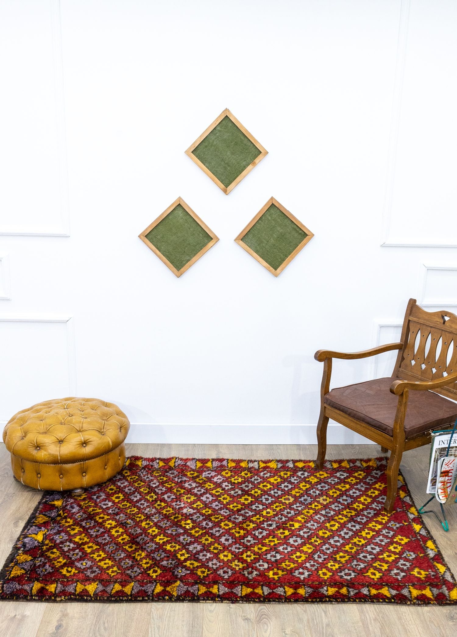 Soho Antiq-Dirse İlkel Motifli El Dokuma Renkli Yün Halı 117x177 Cm-Halı-2-Milagron.com