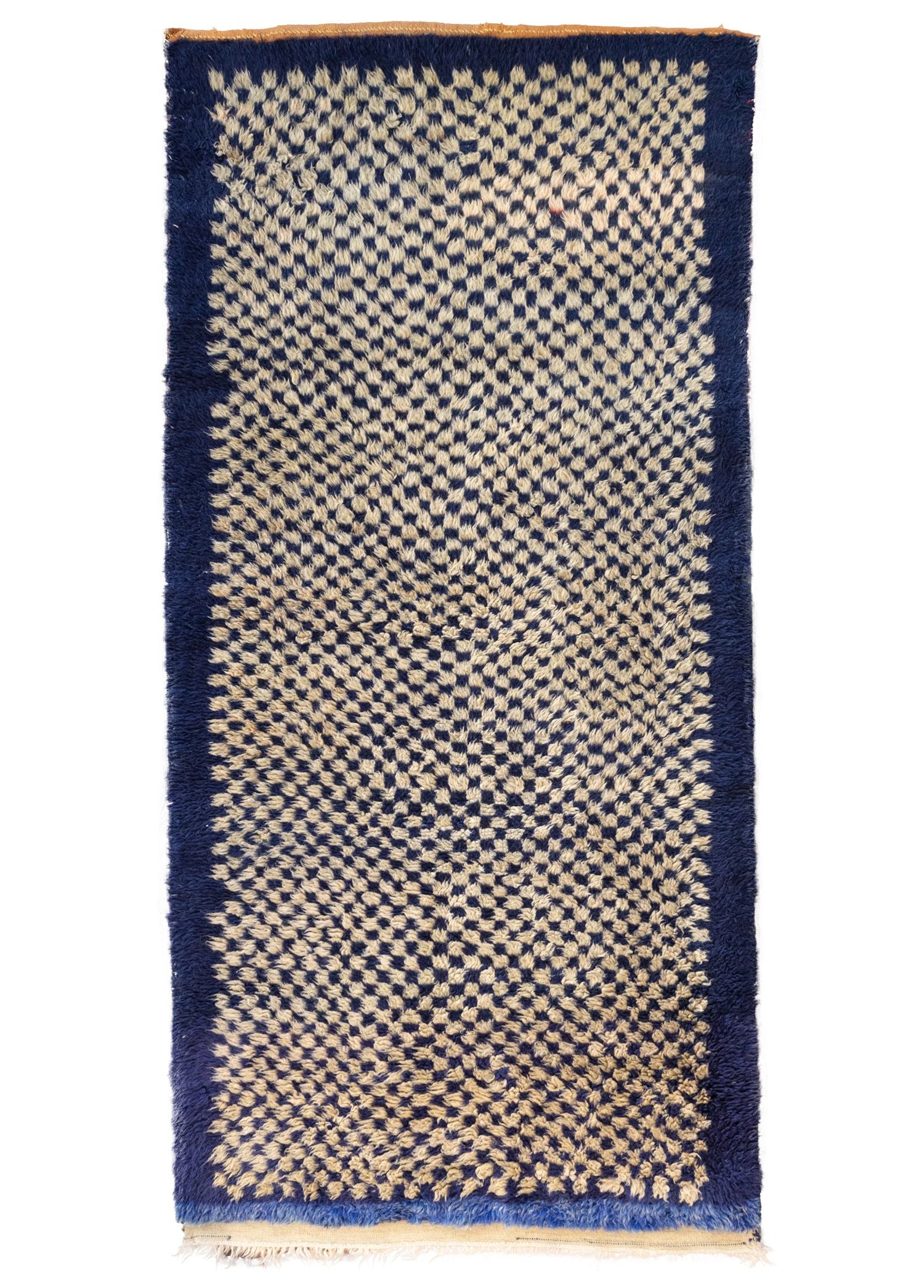 Soho Antiq-Dolf Dama Desenli Yün El Dokuma Tülü Halı 140x287 Cm-Halı-1-Milagron.com