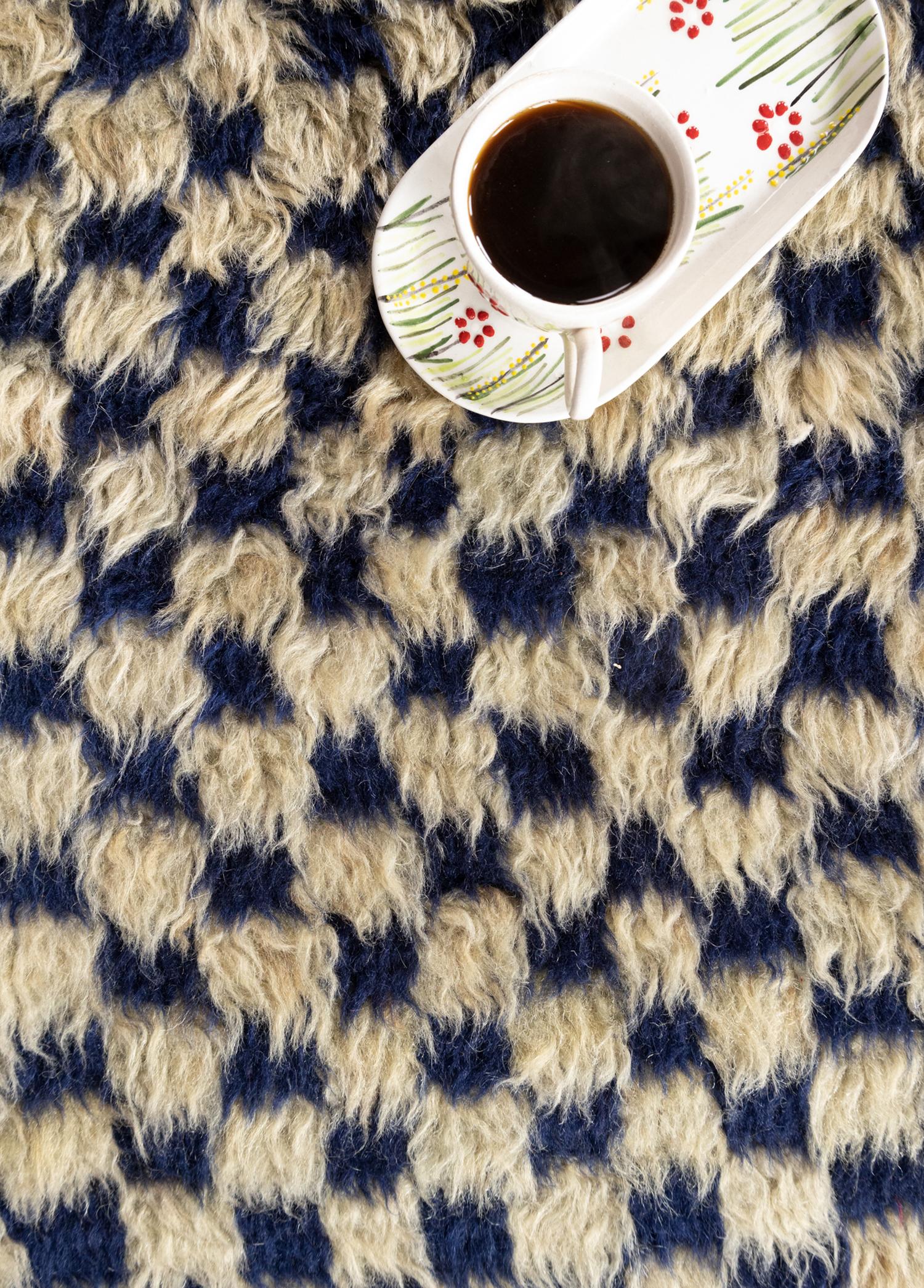 Soho Antiq-Dolf Dama Desenli Yün El Dokuma Tülü Halı 140x287 Cm-Halı-3-Milagron.com