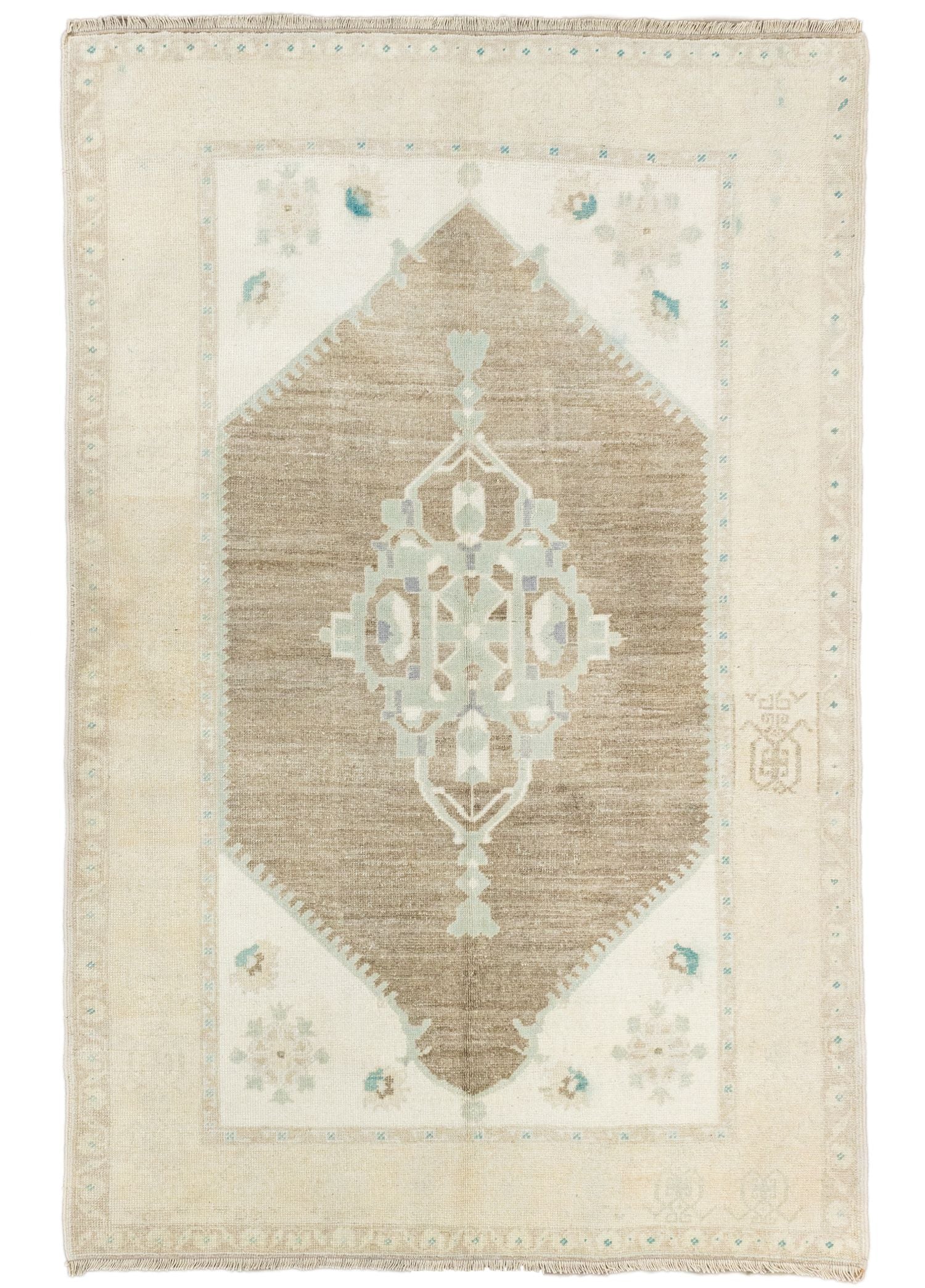 Soho Antiq-Edra Madalyon Desenli Yün Halı 148x228 Cm-Halı-1-Milagron.com