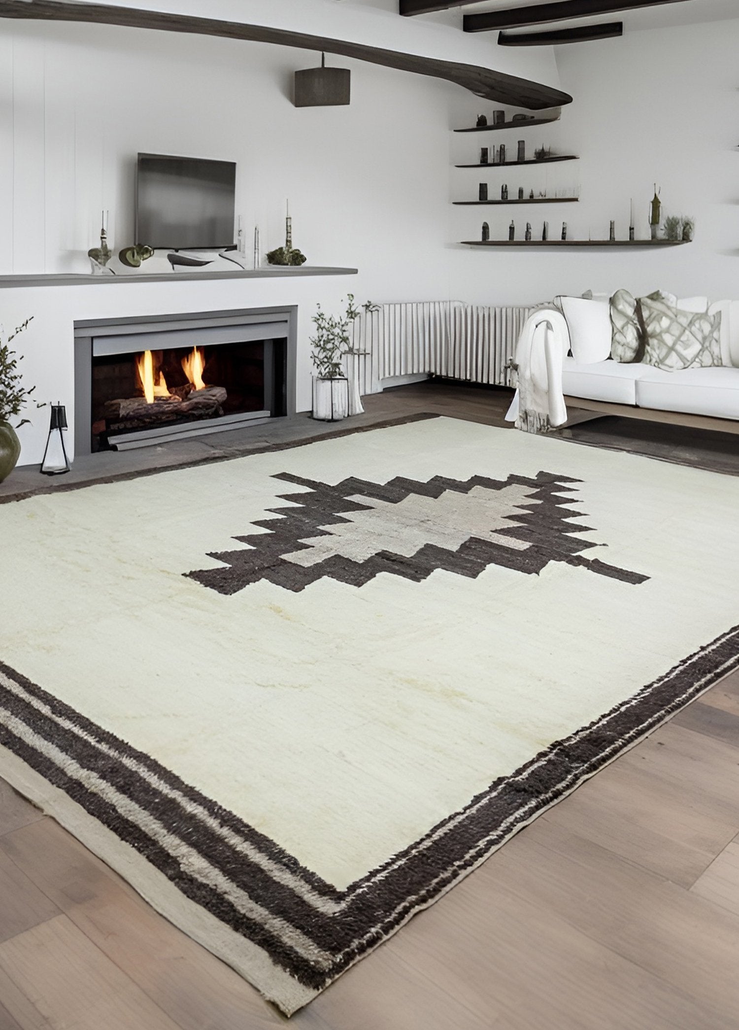 Soho Antiq-Eftal Modern Büyük El Dokuma Yün Halı 330x450 Cm-Halı-2-Milagron.com