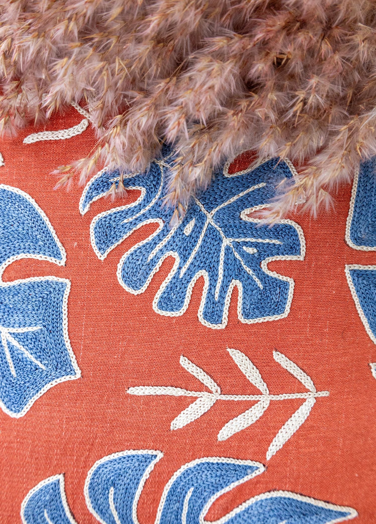 Soho Antiq-Eral Modern Suzani İpek Kırlent 50x50 Cm-Yastık-3-Milagron.com