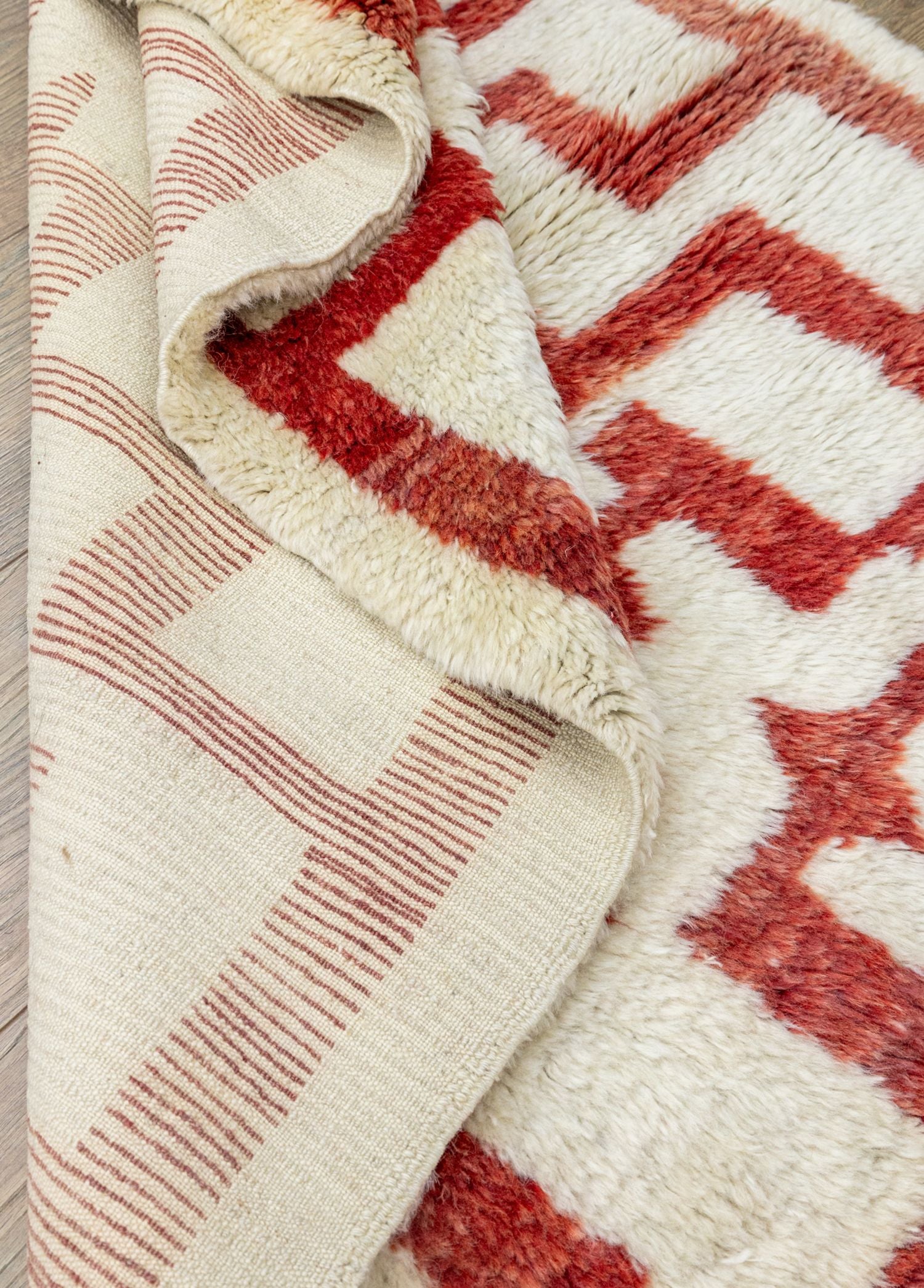 Soho Antiq-Erim Geometrik Desenli Yün Tülü Halı 111x196 Cm-Halı-4-Milagron.com